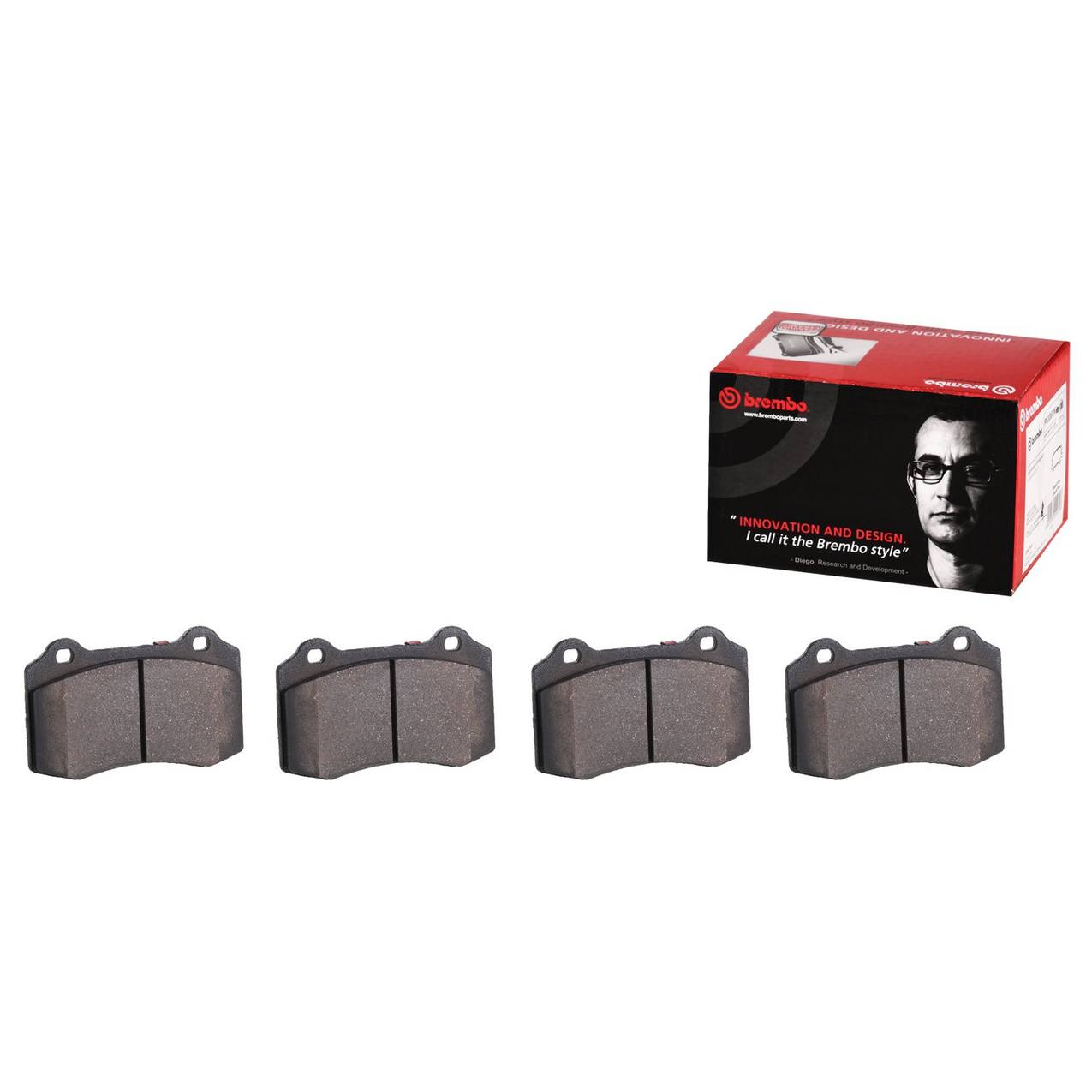 Volvo Jaguar Disc Brake Pad Set - Rear (Ceramic) 30683858 Brembo