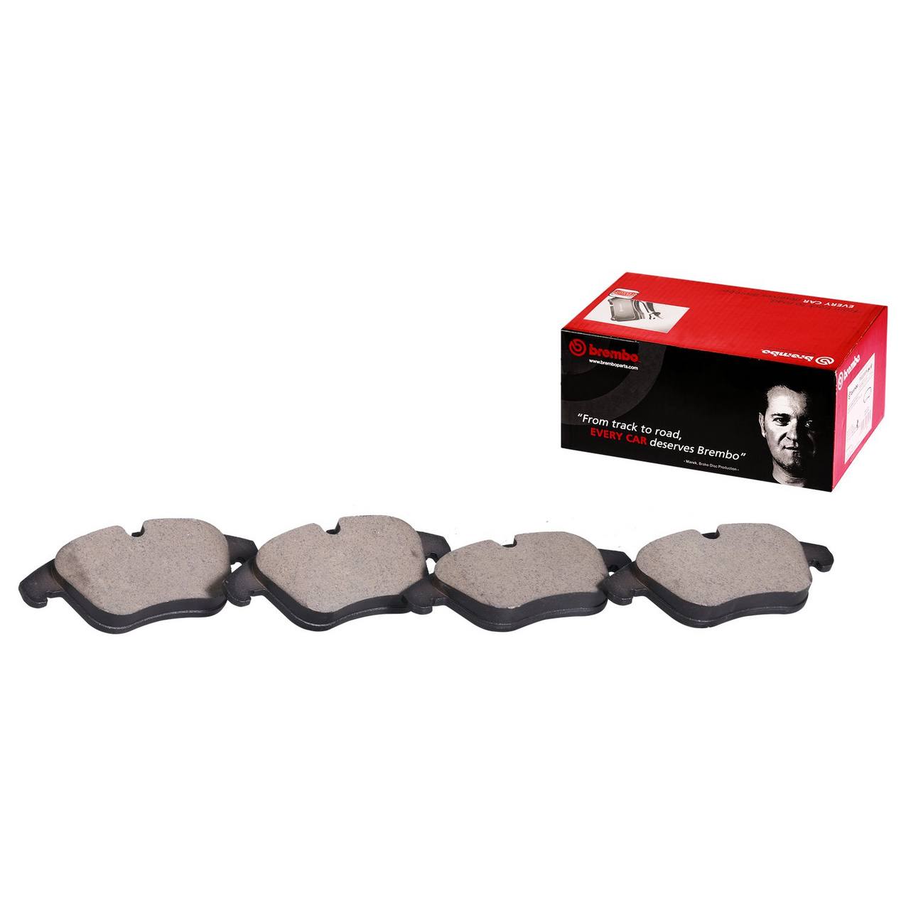 Jaguar Disc Brake Pad Set - Front (Ceramic) C2C23786 Brembo