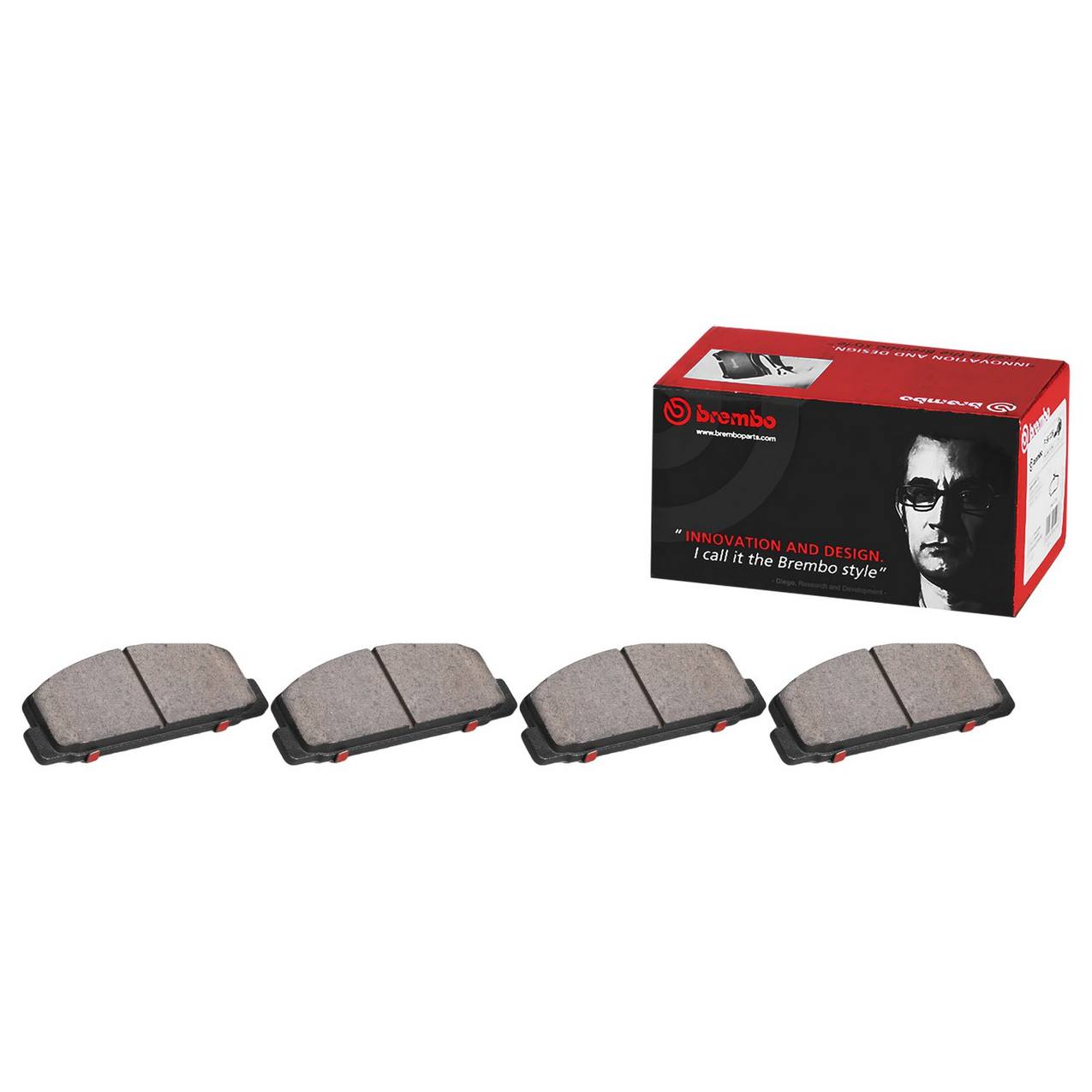 Nissan Mazda Disc Brake Pad Set - Rear (Ceramic) 44060AU091 Brembo