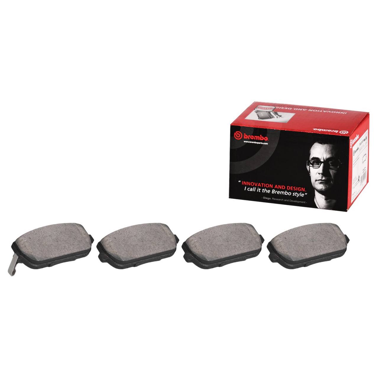 Mazda Disc Brake Pad Set - Front (Ceramic) NFY73328ZD Brembo