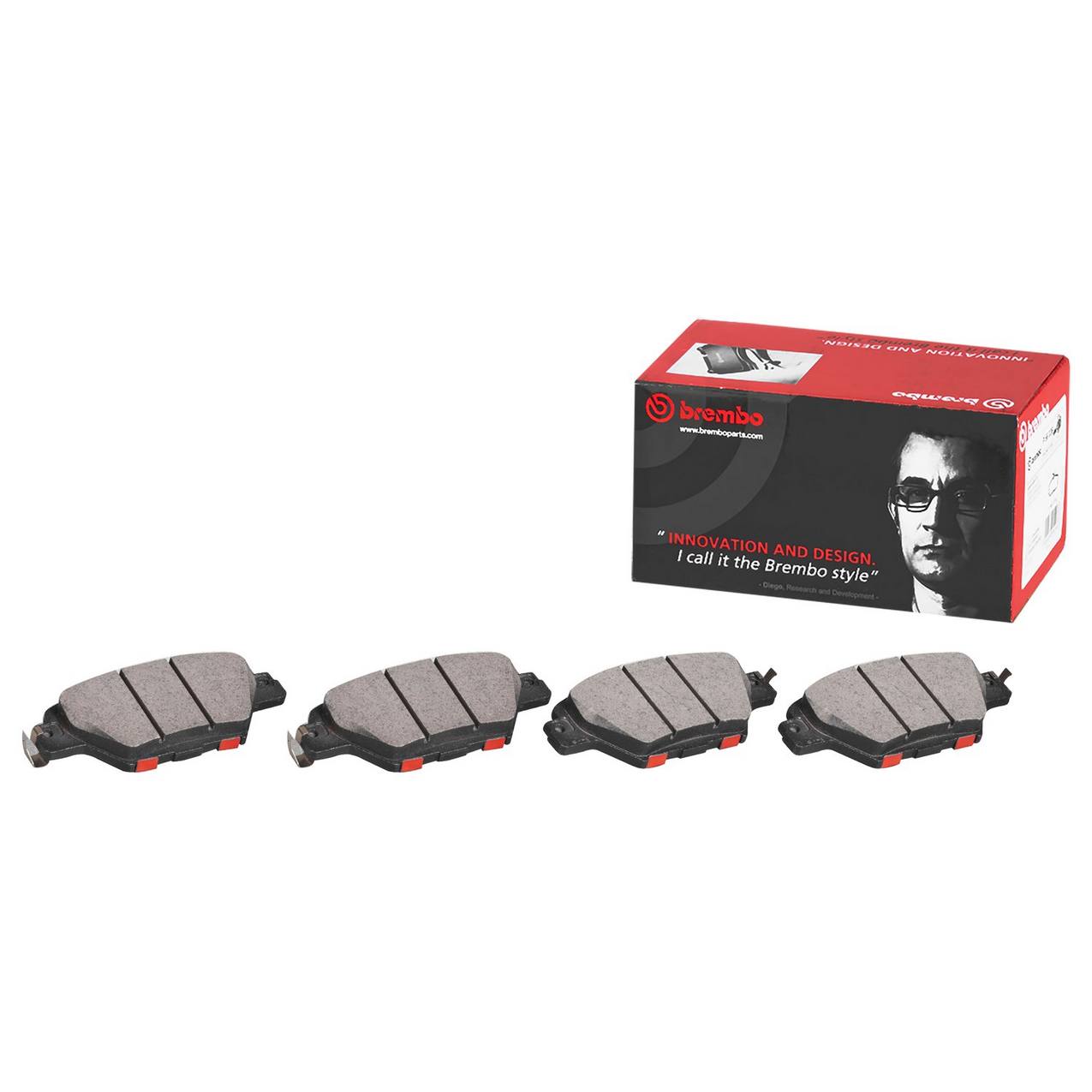 Mazda Disc Brake Pad Set - Rear (Ceramic) GVY02643ZA Brembo