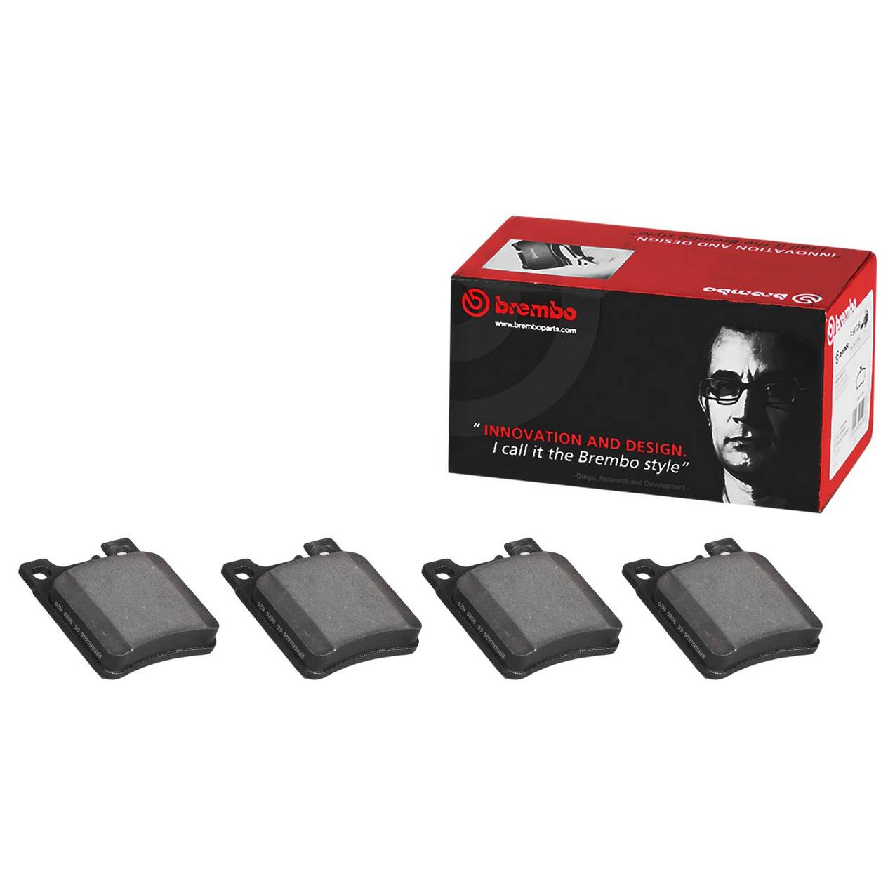 Mercedes Disc Brake Pad Set - Front (Ceramic) 6014208720 Brembo