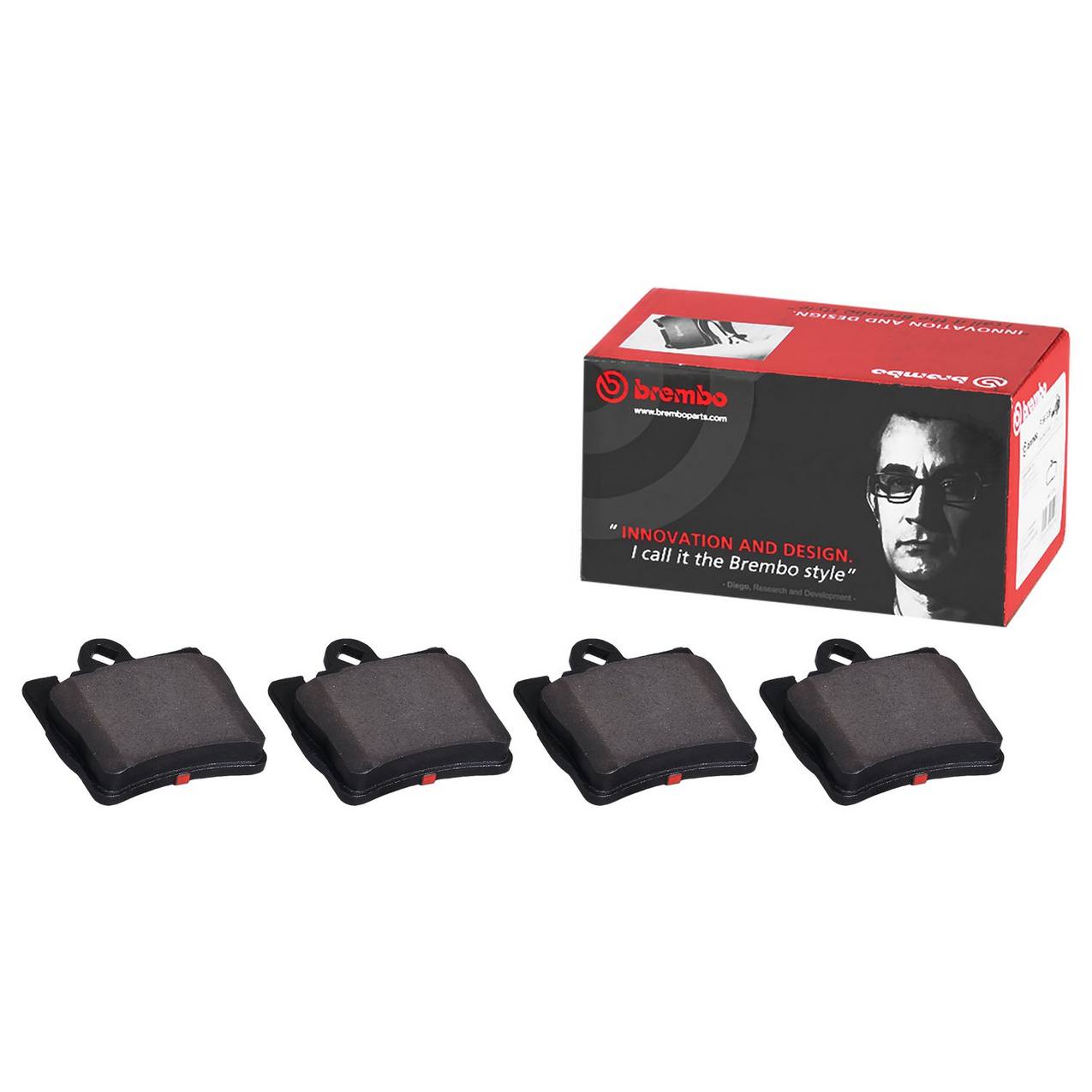 Mercedes Disc Brake Pad Set - Front (Ceramic) 163420102041 Brembo