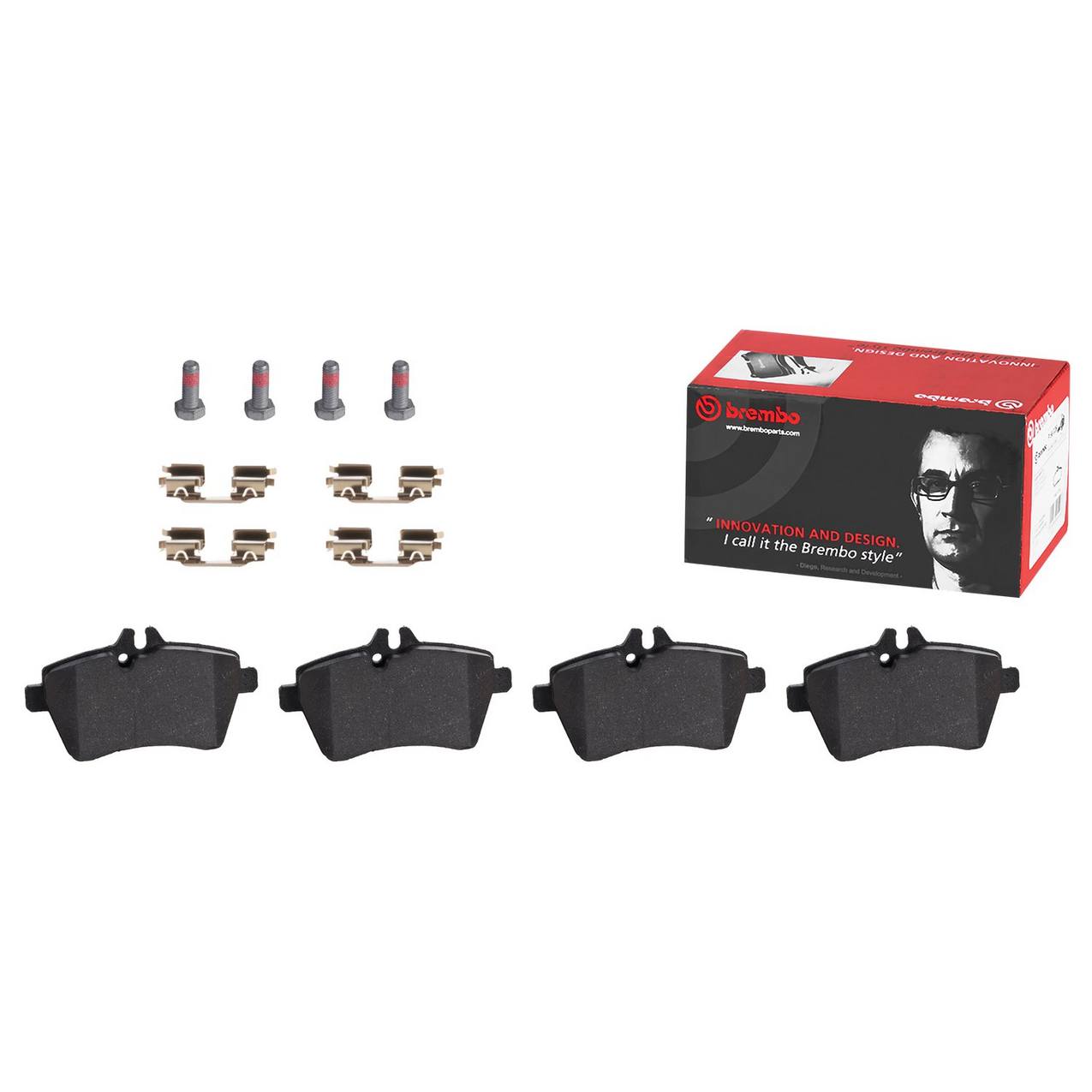 Mercedes Disc Brake Pad and Rotor Kit - Front (345mm) (Ceramic) Brembo