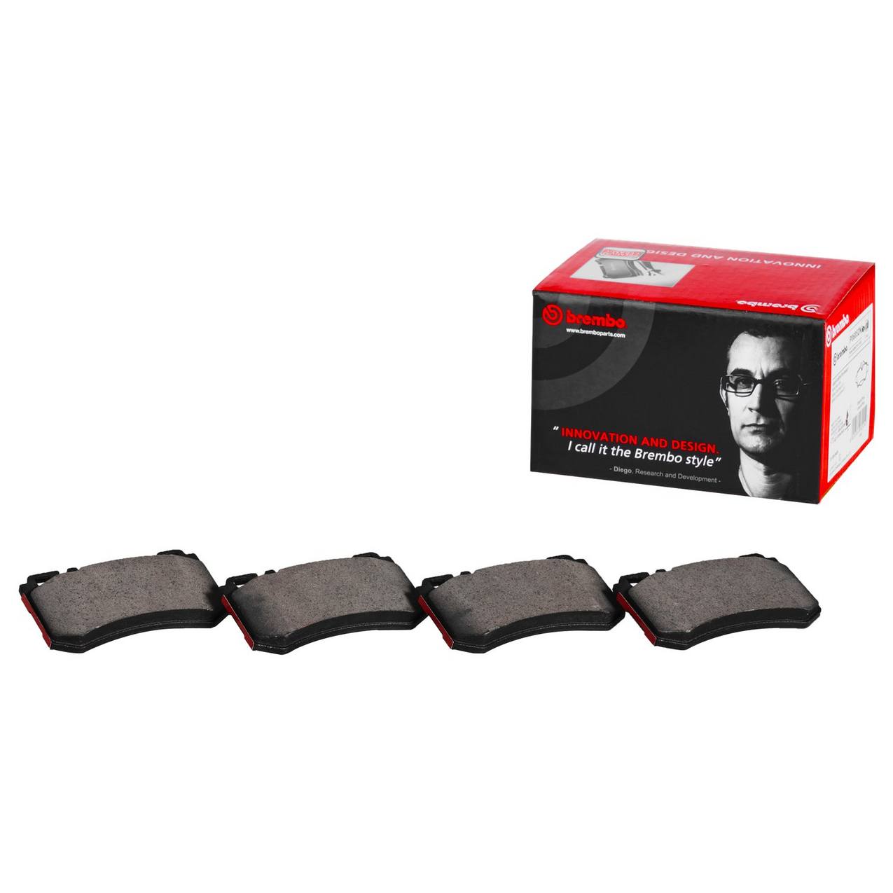 Mercedes Disc Brake Pad Set - Front (Ceramic) 0044200720 Brembo