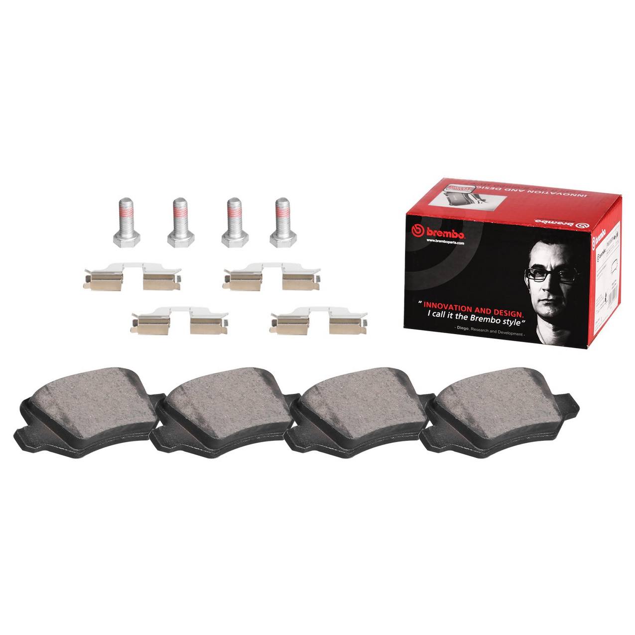 Mercedes Disc Brake Pad Set - Front (Ceramic) 0074206420 Brembo