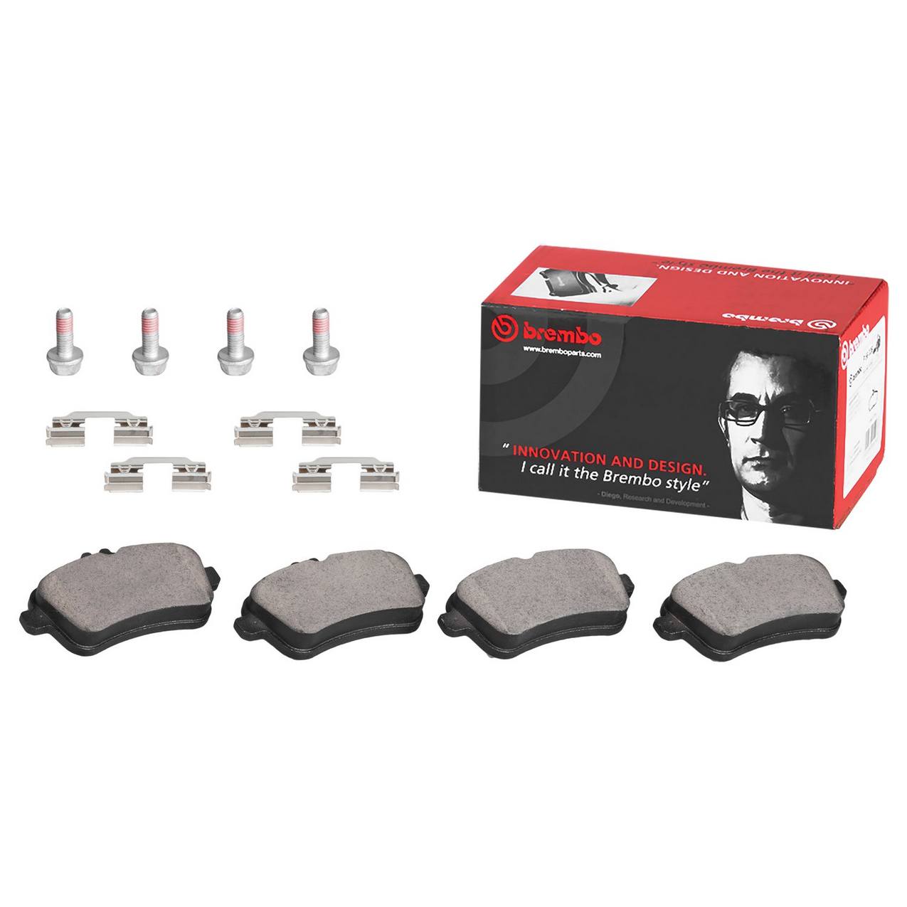 Mercedes Disc Brake Pad Set - Rear (Ceramic) 0074209020 Brembo