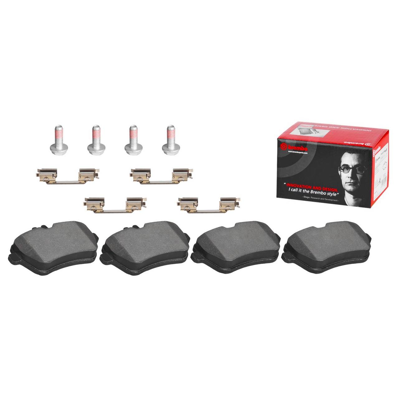 Mercedes Disc Brake Pad Set - Rear (Ceramic) 1644202420 Brembo