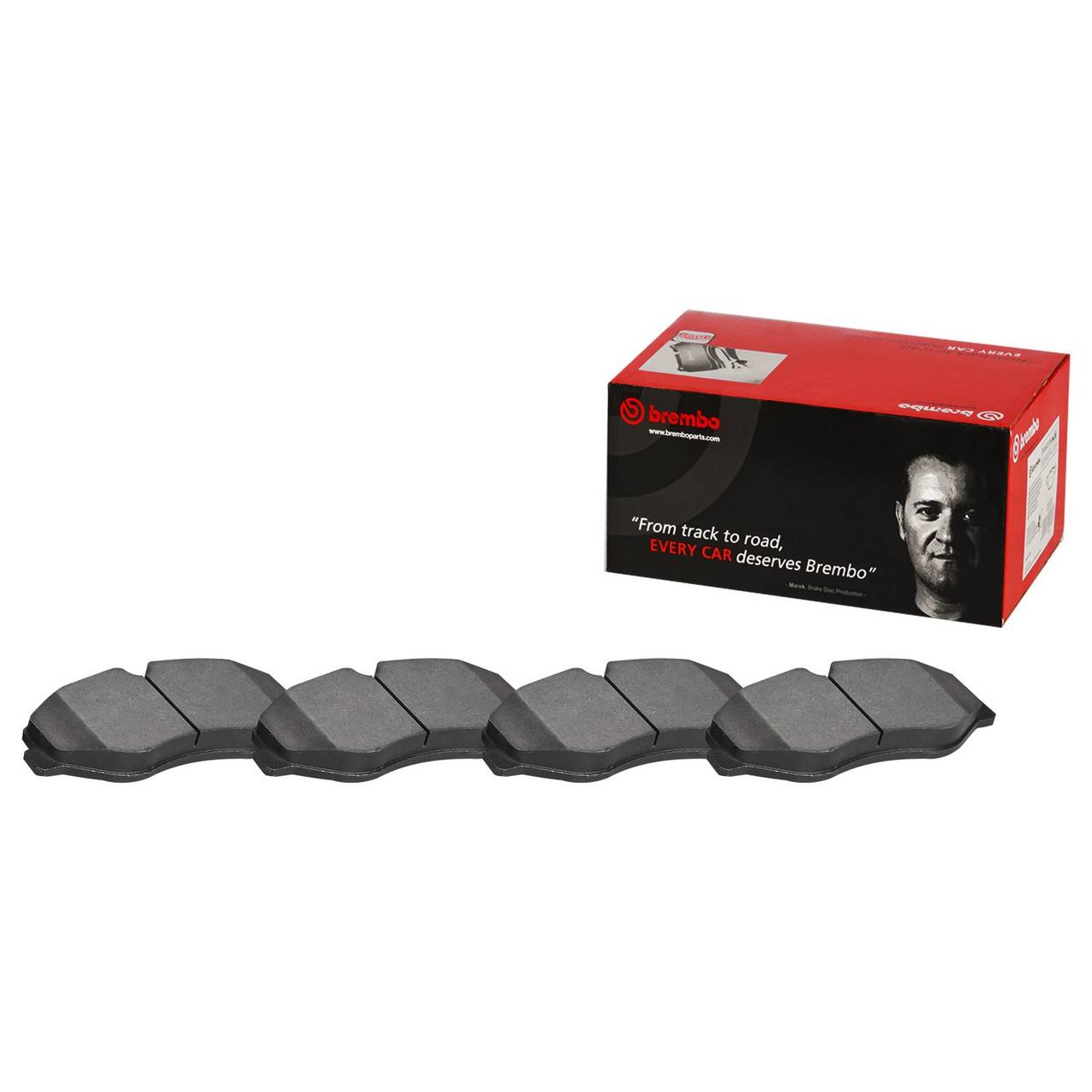 Audi Mercedes Disc Brake Pad Set - Front (Ceramic) 4G0698151AC Brembo