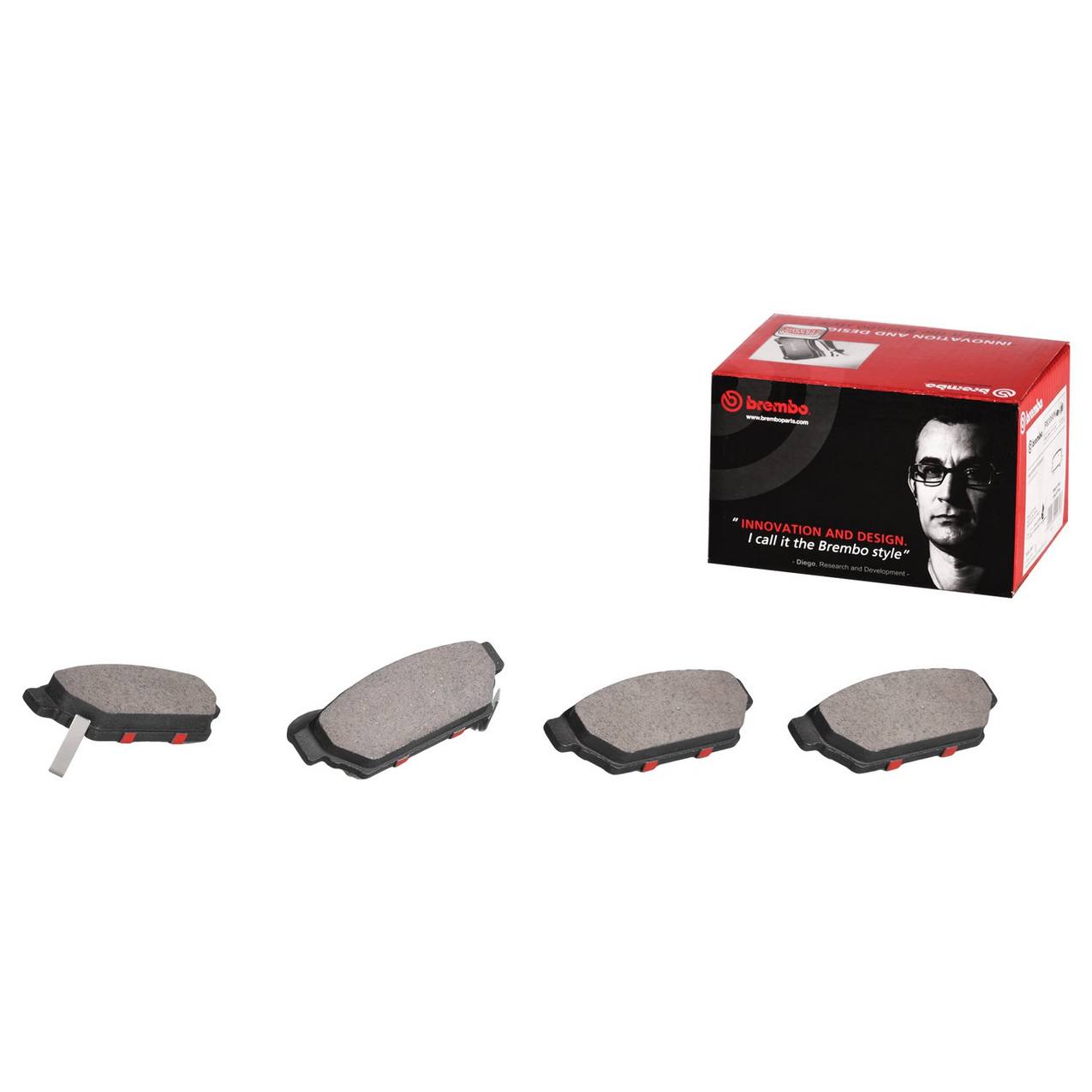 Dodge Chrysler Eagle Disc Brake Pad Set - Rear (Ceramic) MR569780 Brembo