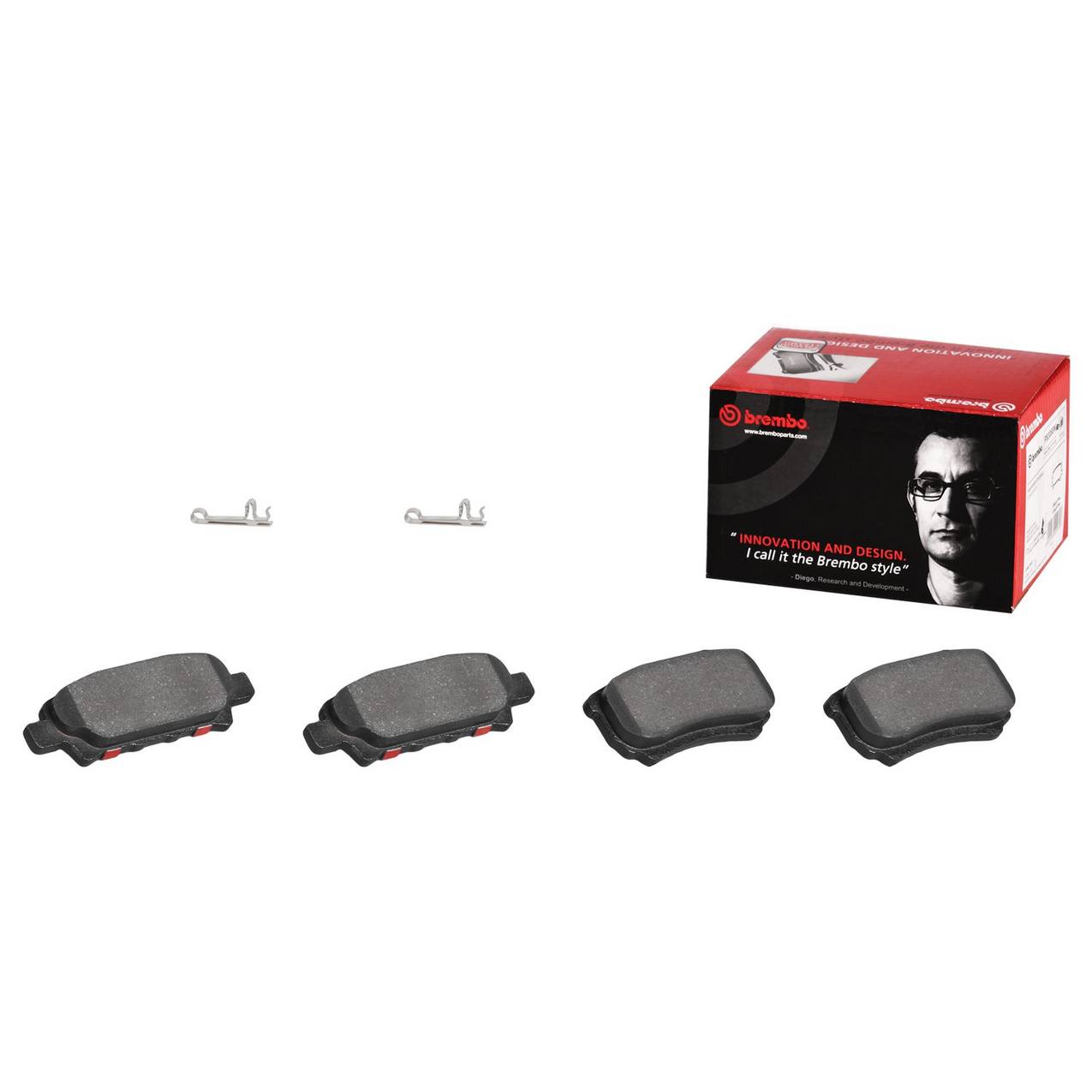 Isuzu Mazda Mitsubishi Disc Brake Pad Set - Front (Ceramic) MN116446 Brembo