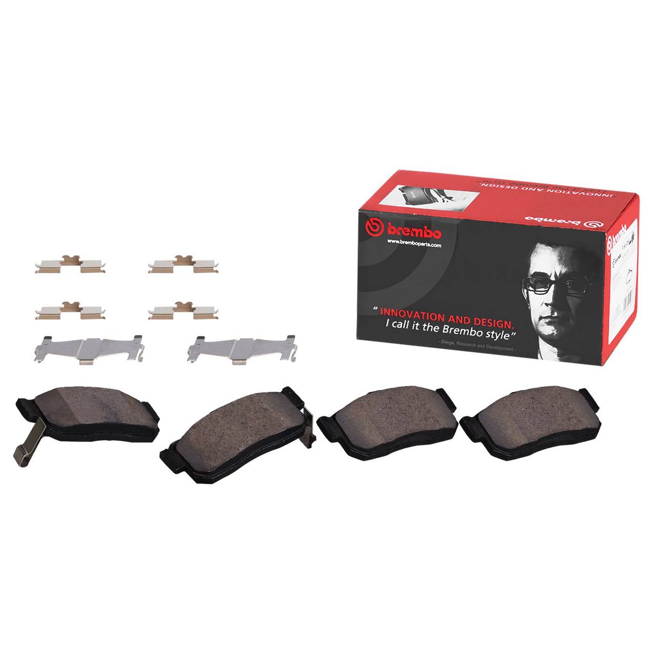 Mitsubishi Subaru Toyota Disc Brake Pad Set - Front (Ceramic) Brembo