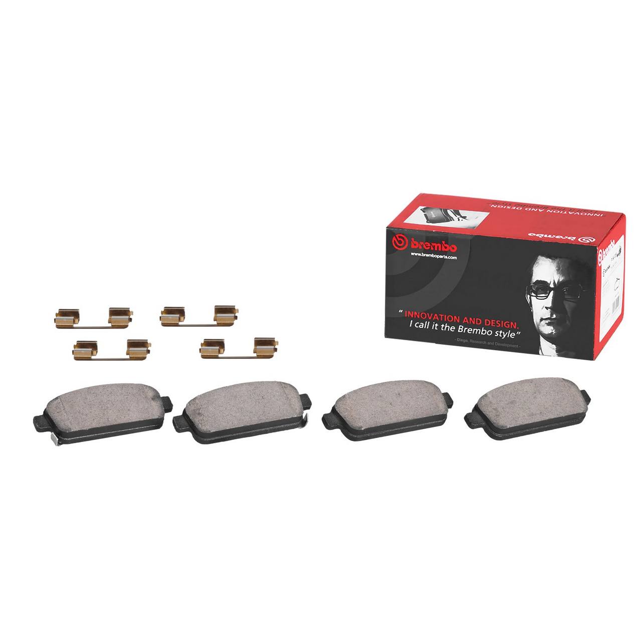 Buick Cadillac Chevrolet Disc Brake Pad Set - Front (Ceramic) 22799077 Brembo