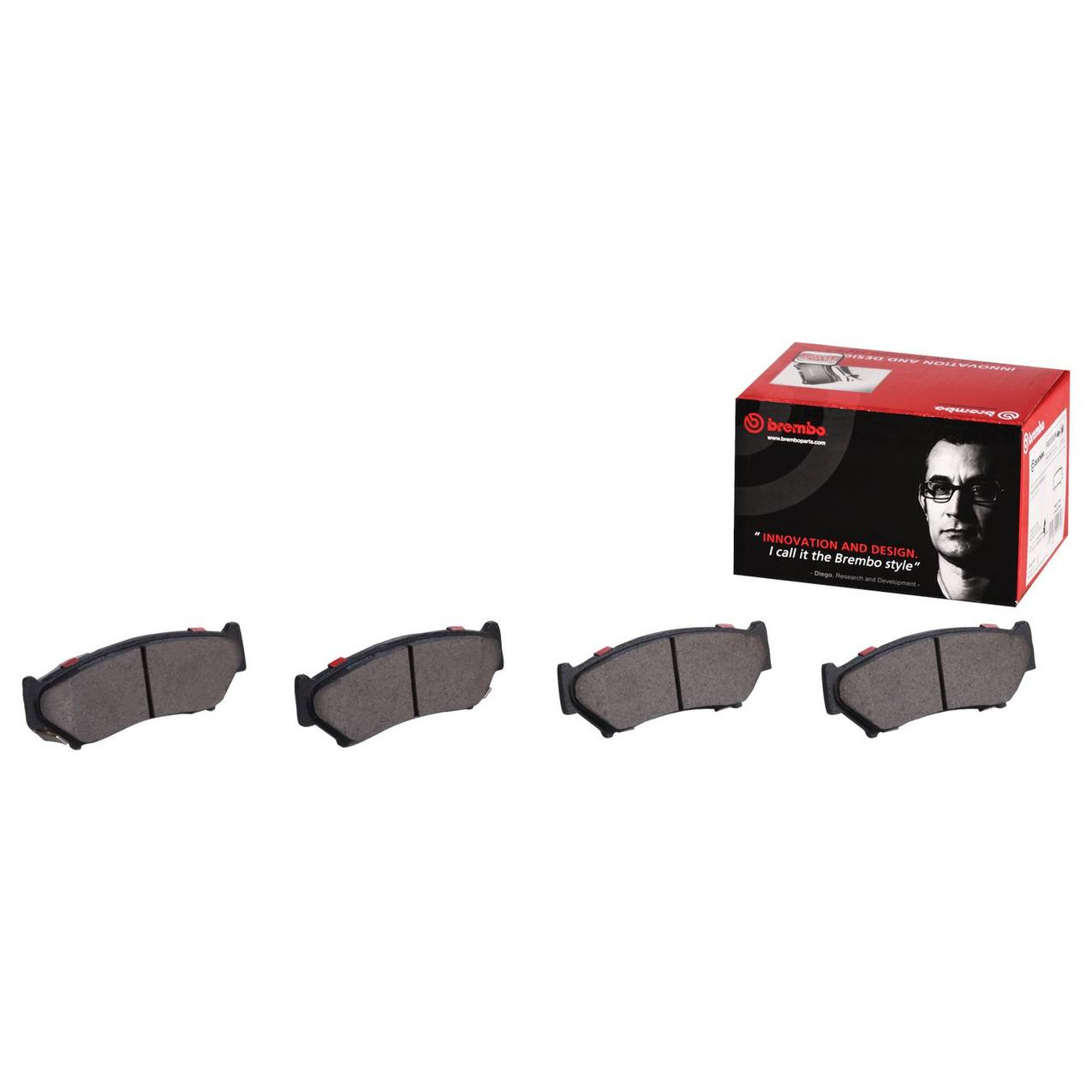 Subaru Disc Brake Pad Set - Rear (Ceramic) 26696XC00A Brembo