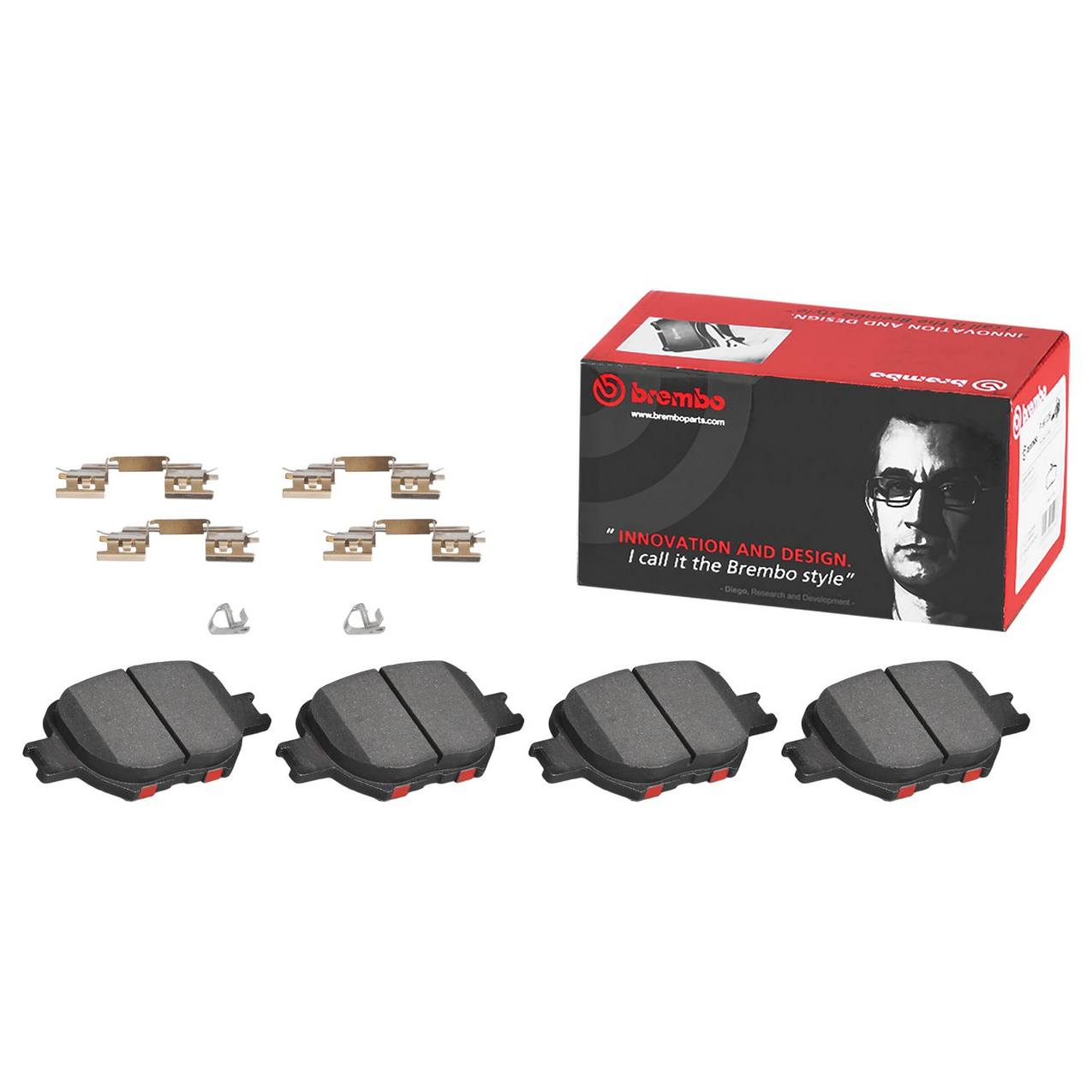 Toyota Lexus Disc Brake Pad Set - Rear (Ceramic) 0446660100 Brembo