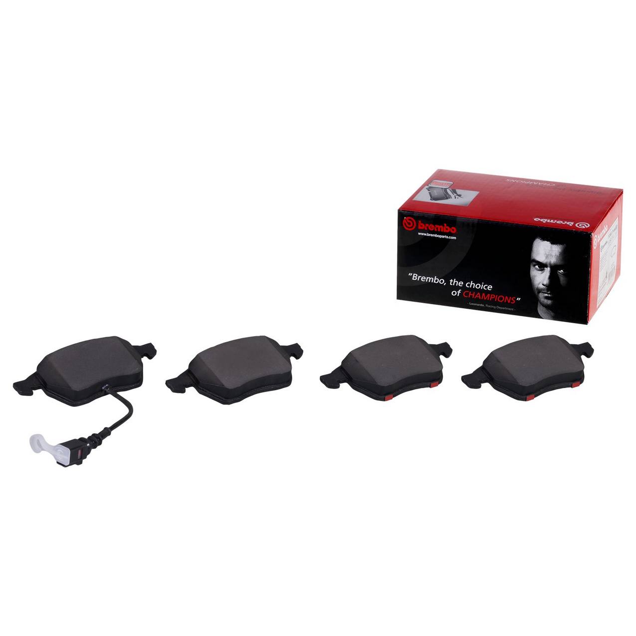 Audi Volkswagen Disc Brake Pad Set - Rear (Ceramic) 8E0698451B Brembo