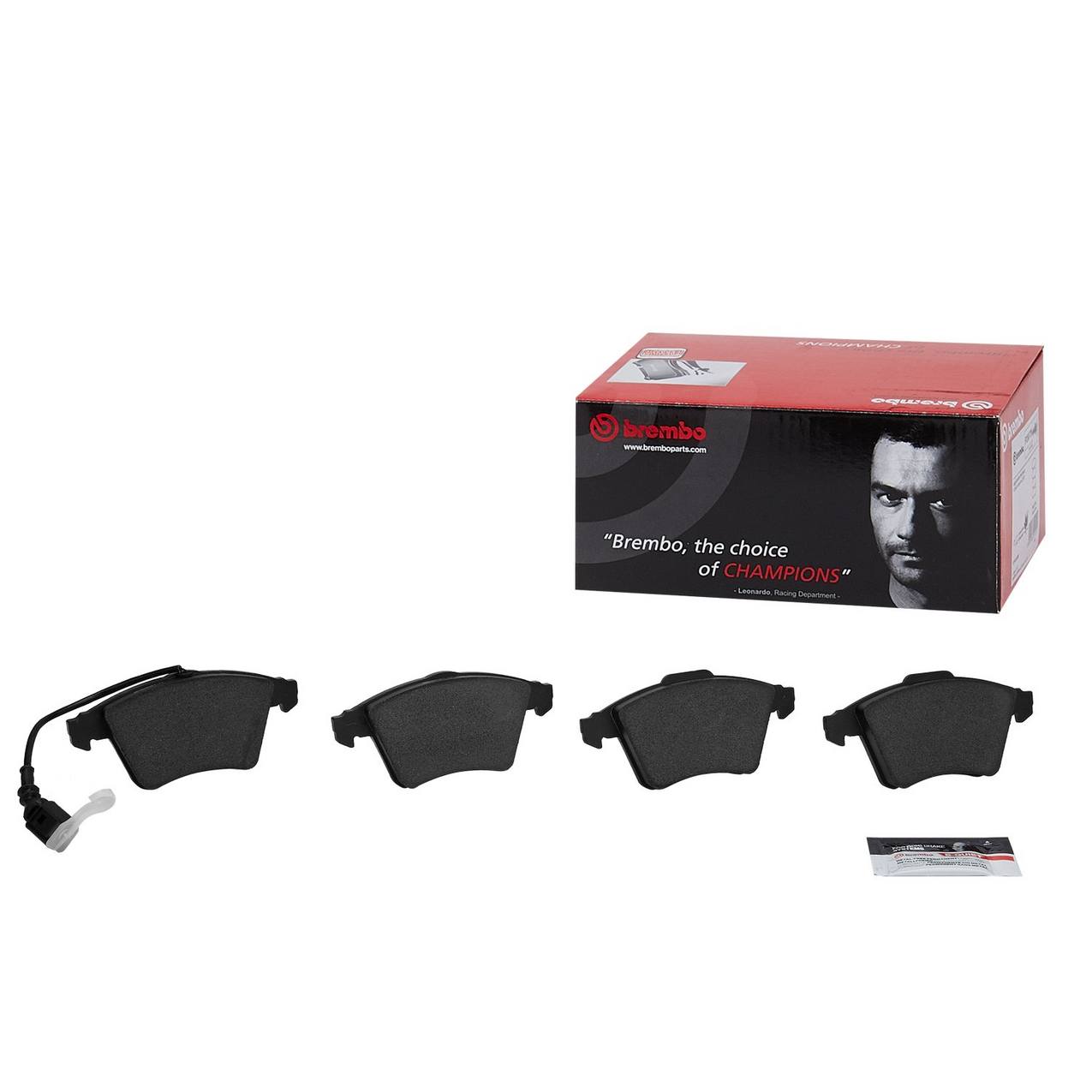 Audi Disc Brake Pad Set - Rear (Ceramic) 8E0698451P Brembo