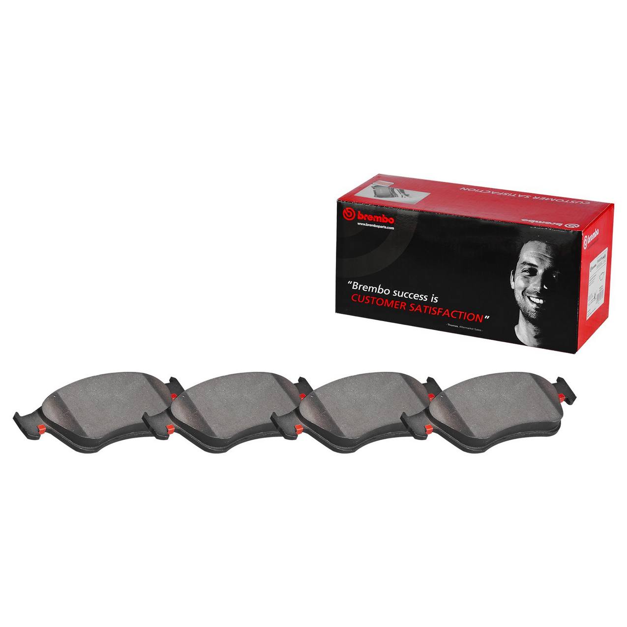 Audi Disc Brake Pad Set – Front (Ceramic) 8R0698151A Brembo Brembo