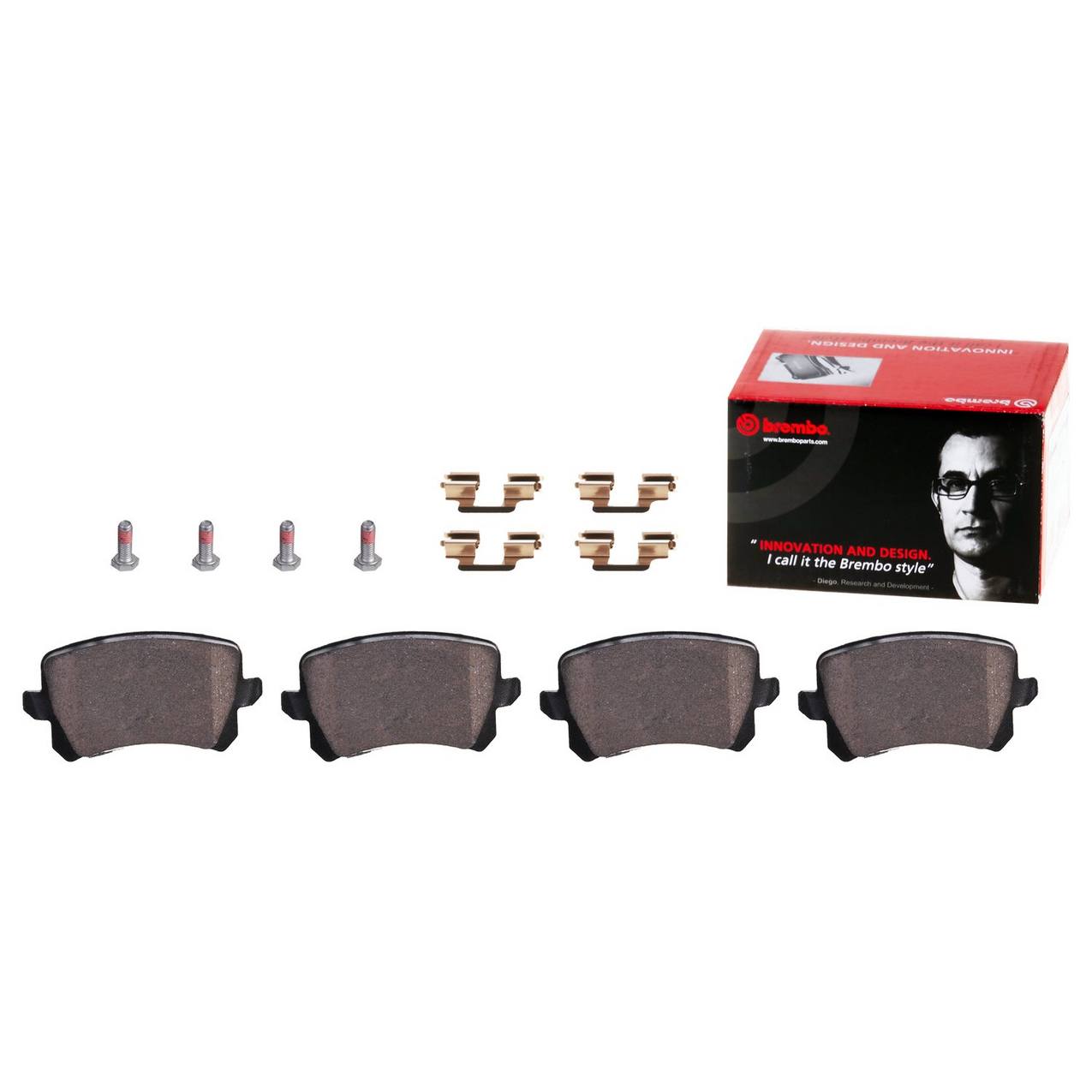 Porsche Disc Brake Pad Set - Rear (Ceramic) 95535293964 Brembo