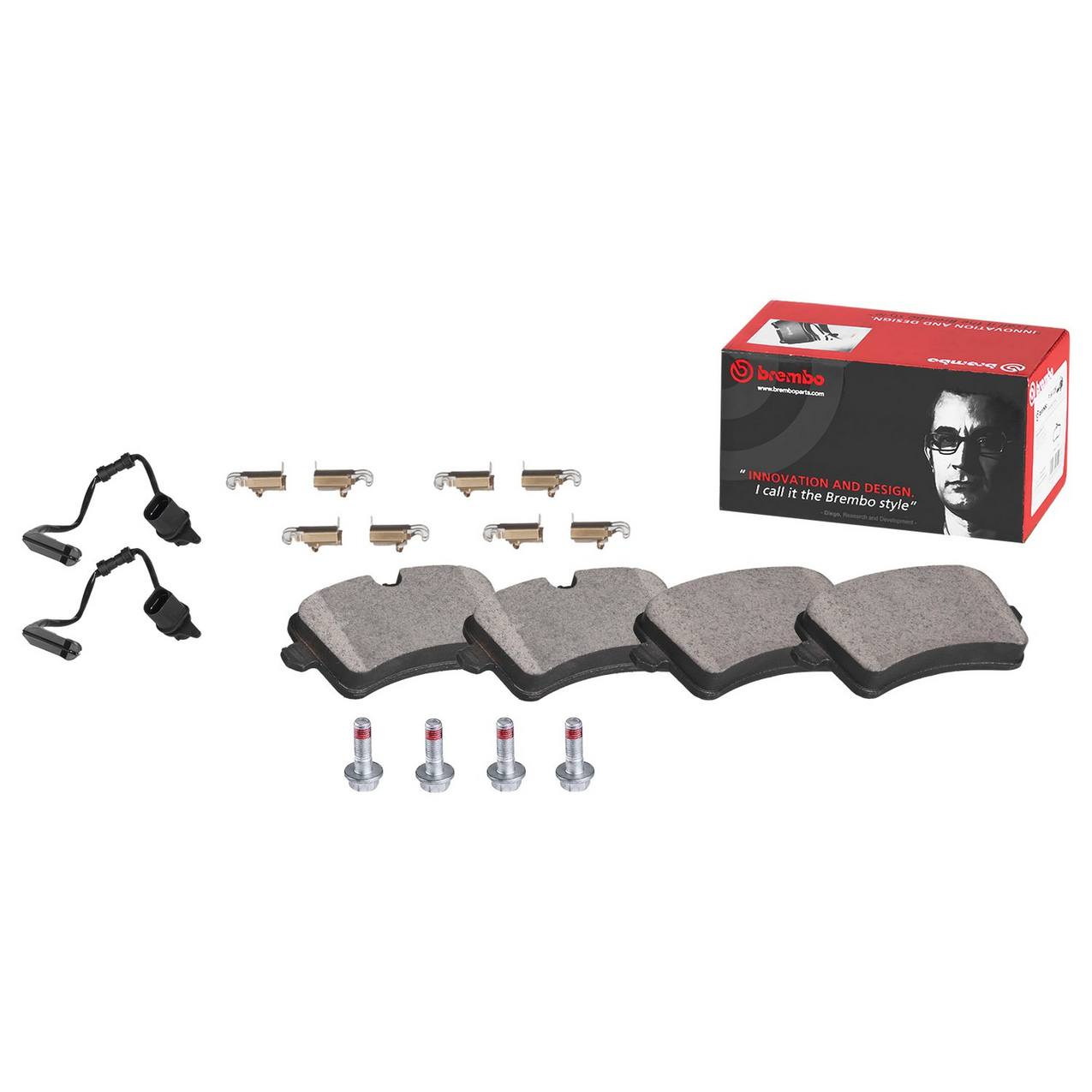 Audi Disc Brake Pad Set - Rear (Ceramic) 4H0698451A Brembo