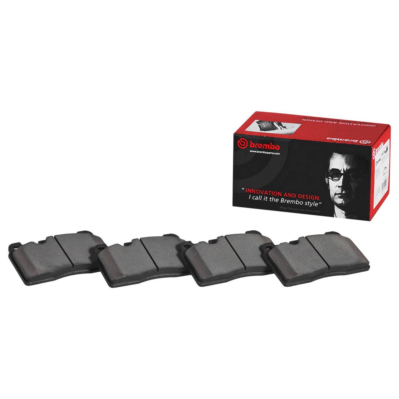 Audi Disc Brake Pad Set - Rear (Ceramic) 4G0698451B Brembo