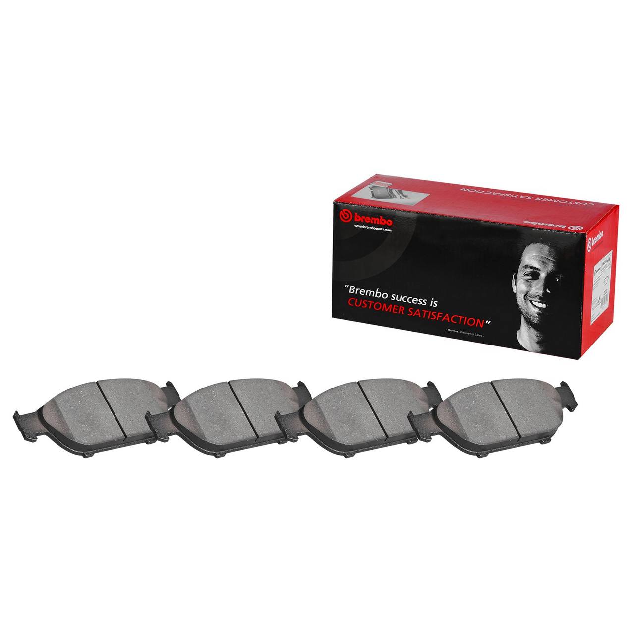 Audi Volkswagen Disc Brake Pad Set - Rear (Ceramic) 8V0698451D Brembo