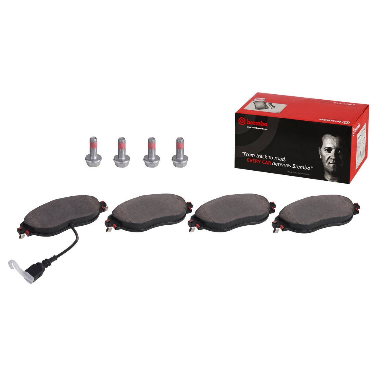 Audi Disc Brake Pad Set - Front (Ceramic) 8R0698151F Brembo