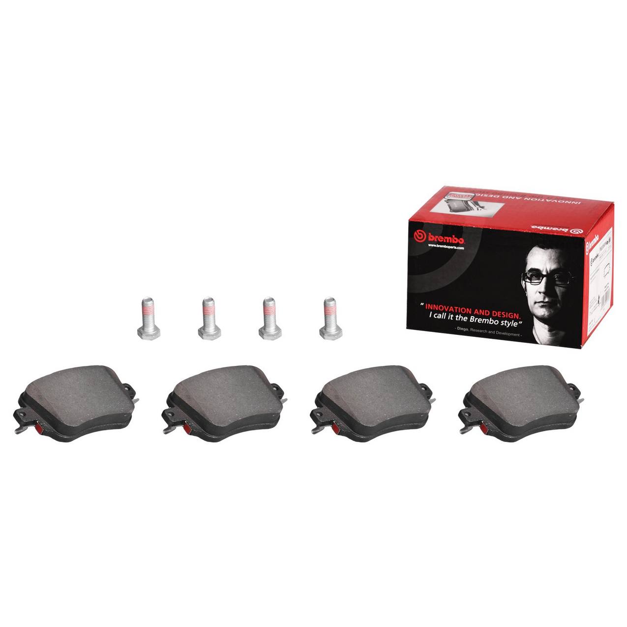 Volkswagen Disc Brake Pad Set - Front (Ceramic) 3C0698151H Brembo