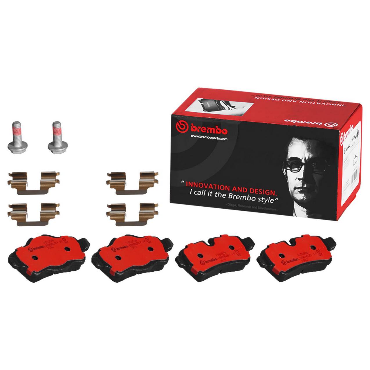 Mini Disc Brake Pad and Rotor Kit - Rear (280mm) (Ceramic) Brembo