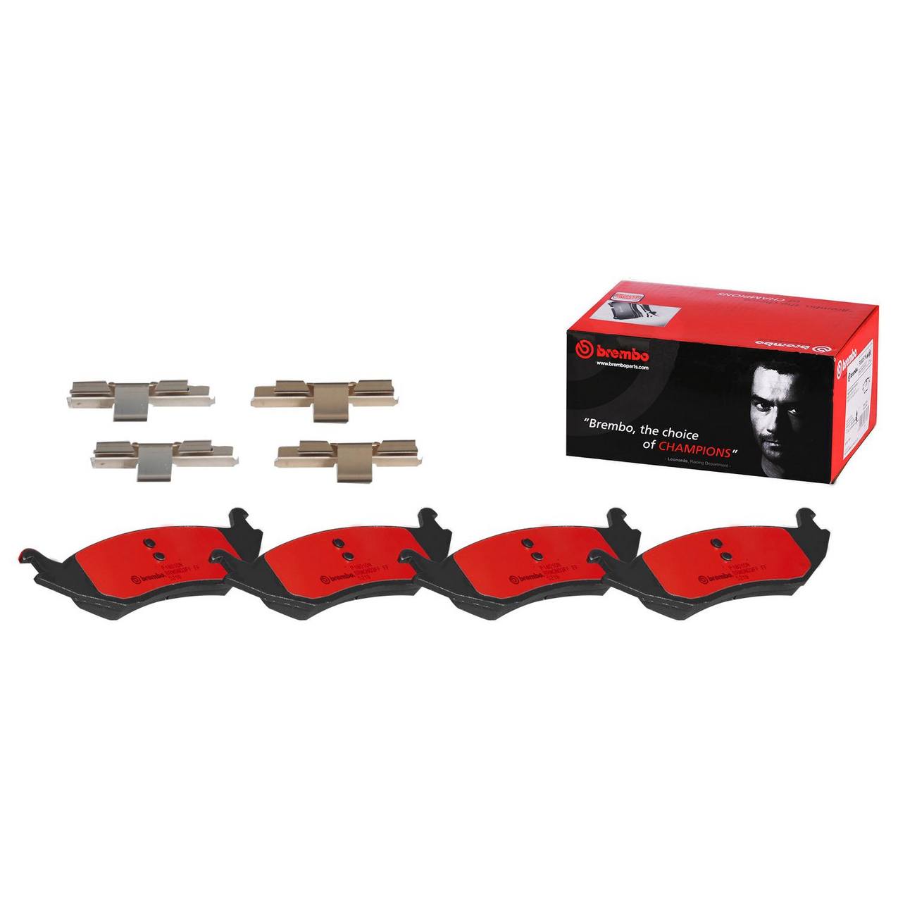 Ram Chrysler Dodge Disc Brake Pad and Rotor Kit - Rear (352mm) (Ceramic) Brembo