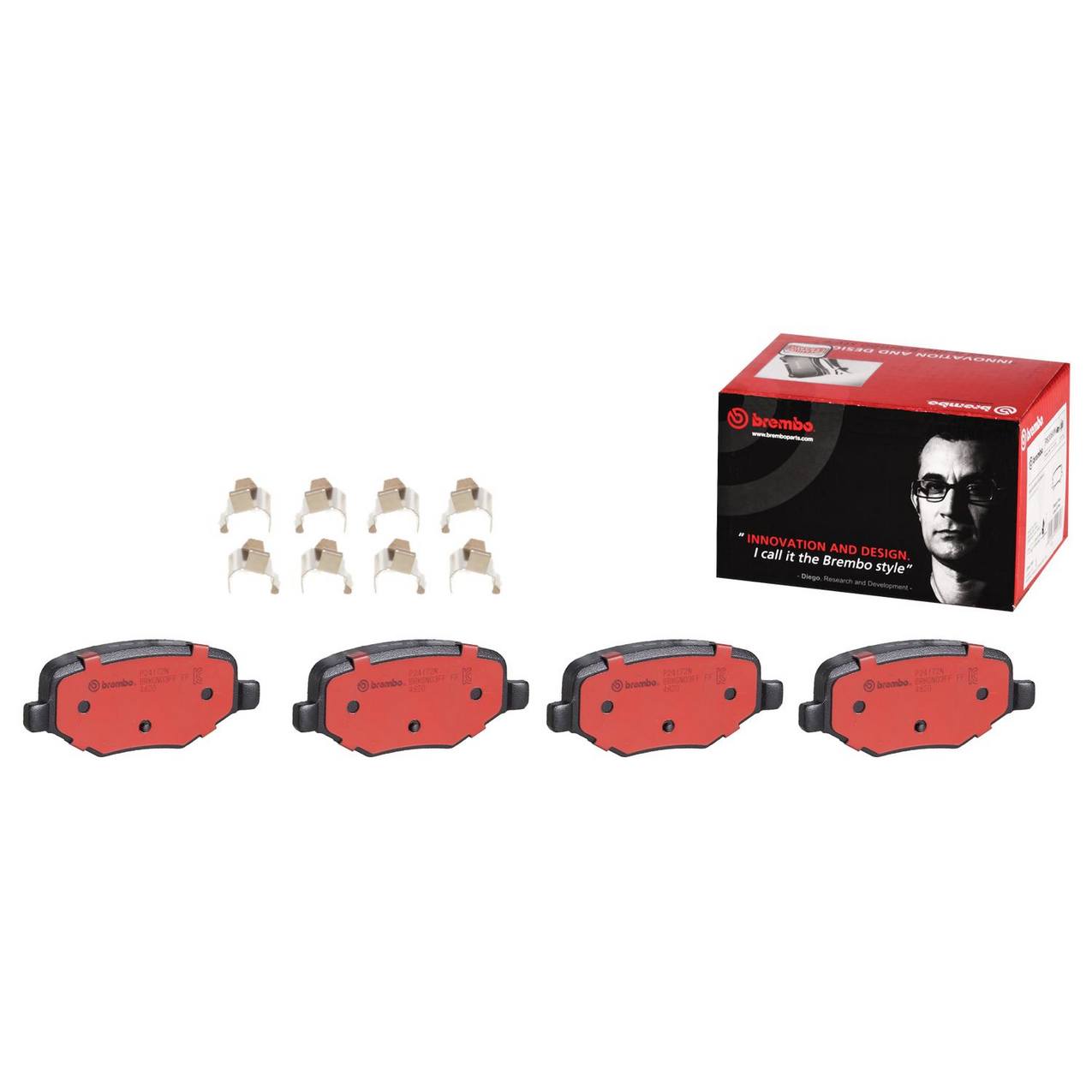 Ford Lincoln Disc Brake Pad Set - Rear (Ceramic) FG1Z2200A Brembo