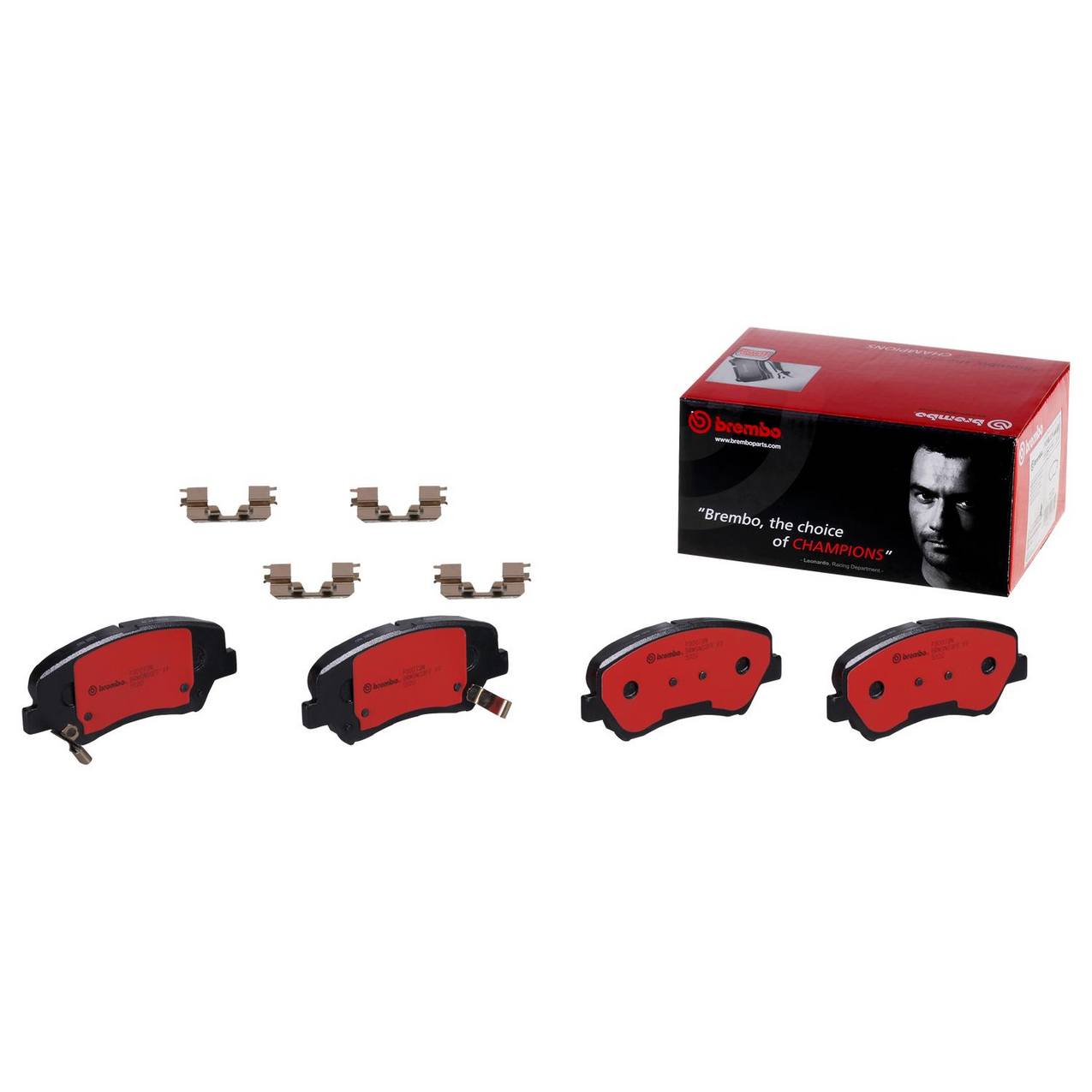 Kia Hyundai Disc Brake Pad and Rotor Kit - Front (280mm) (Ceramic) Brembo