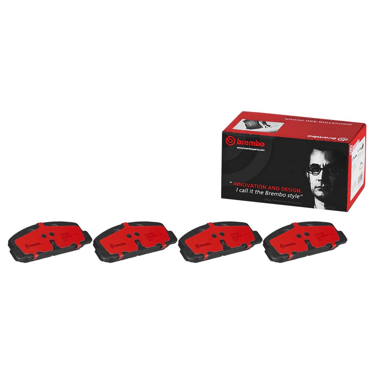 Mazda Disc Brake Pad Set - Rear (Ceramic) GS392643Z Brembo