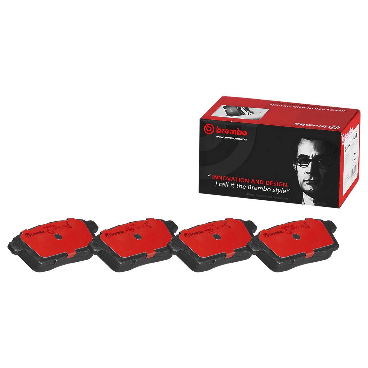 Mazda Disc Brake Pad Set - Front (Ceramic) NFY73328ZD Brembo