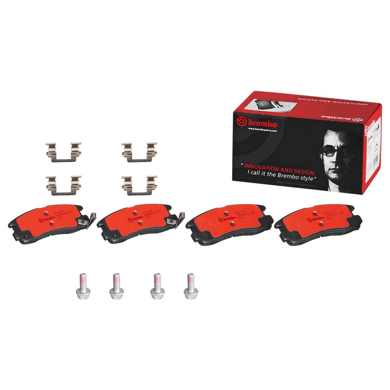 Dodge Chrysler Eagle Disc Brake Pad Set - Rear (Ceramic) MR569780 Brembo