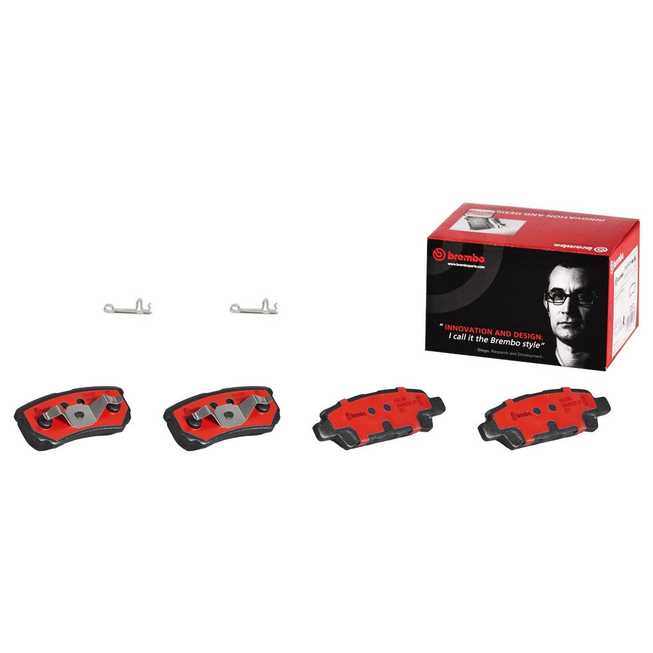 Chrysler Dodge Jeep Disc Brake Pad Set - Rear (Ceramic) 5191271AC Brembo