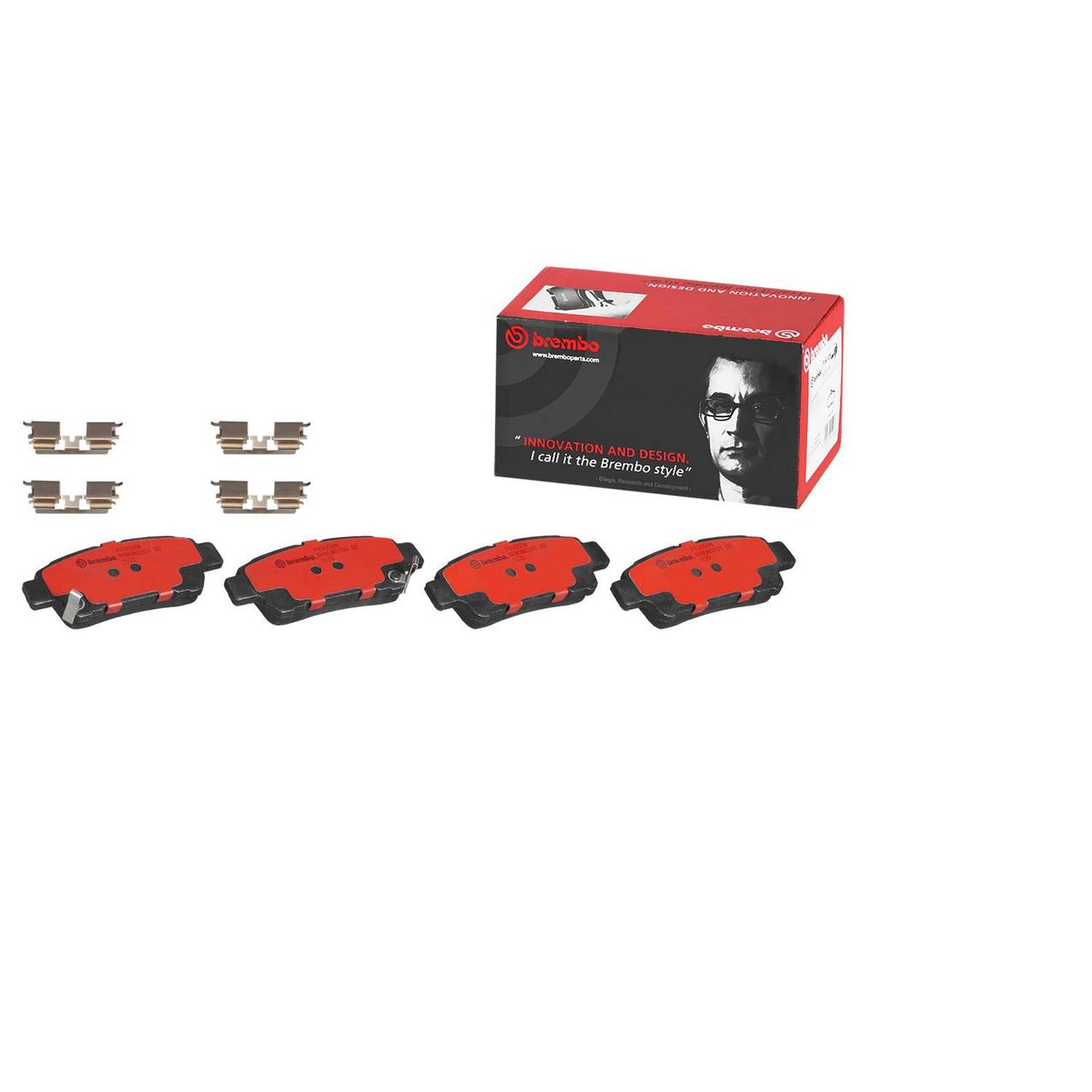 Toyota Disc Brake Pad Set - Rear (Ceramic) 0446645010 Brembo