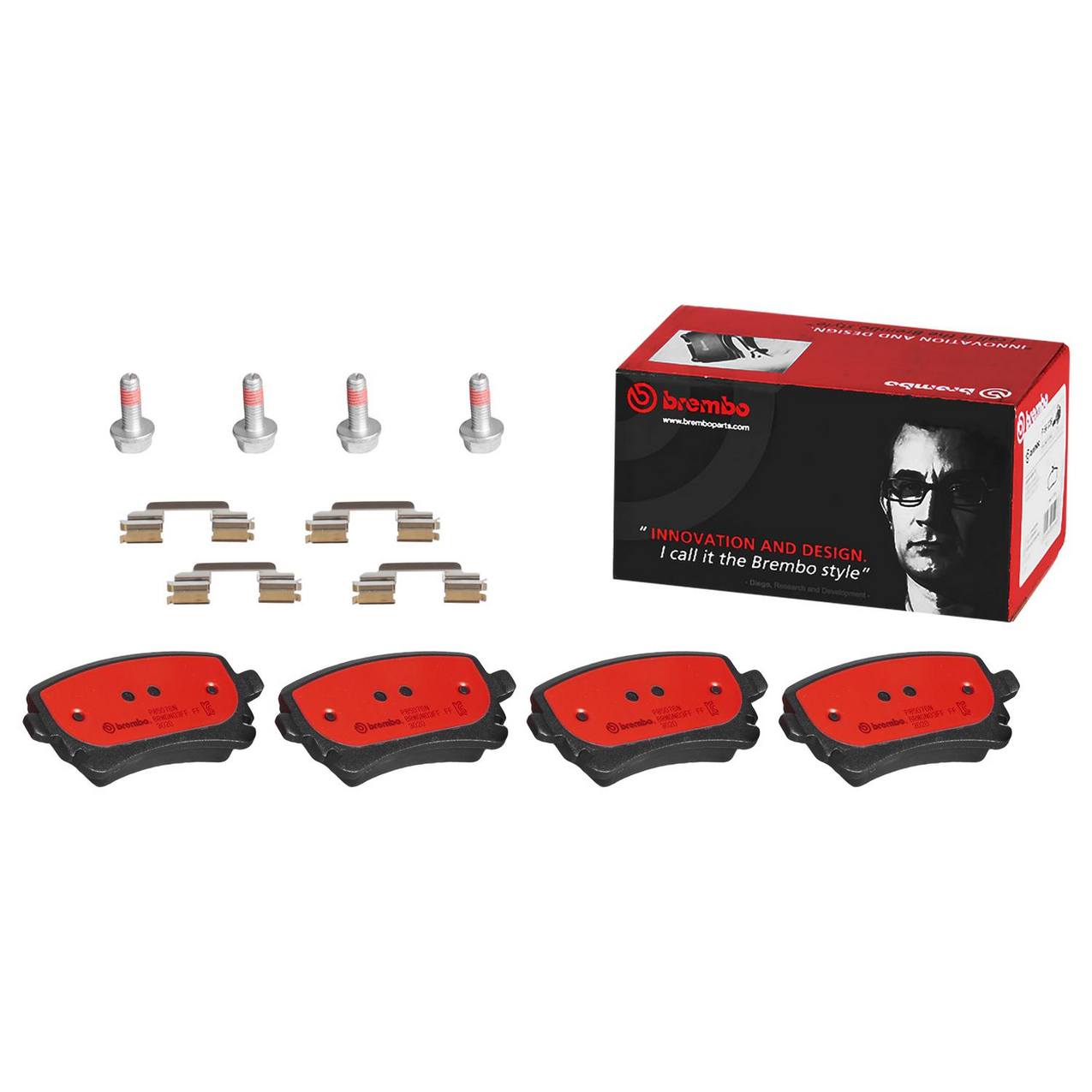 Audi Disc Brake Pad and Rotor Kit - Rear (330mm) (Ceramic) Brembo