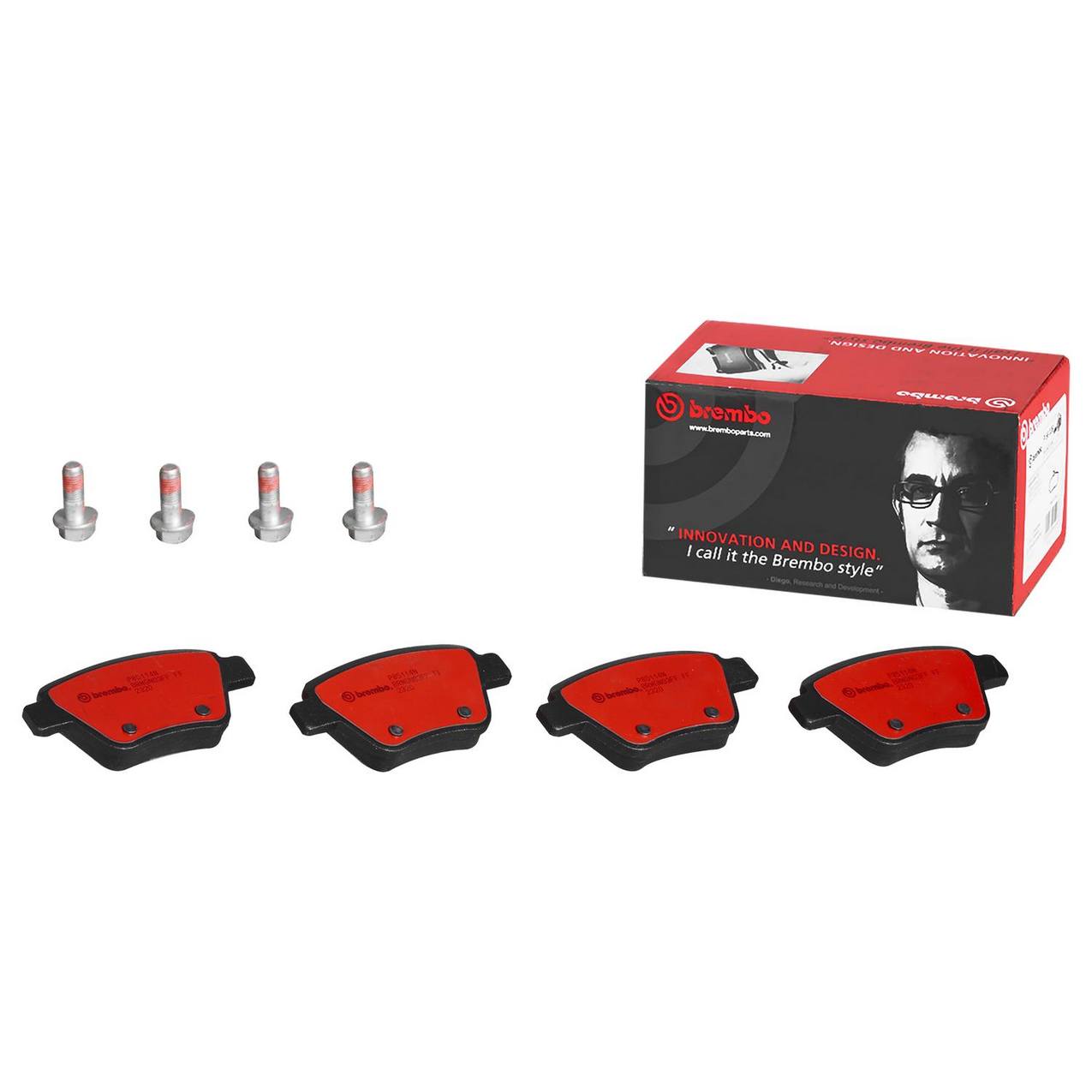 Audi Volkswagen Disc Brake Pad Set - Rear (Ceramic) 5K0698451D Brembo