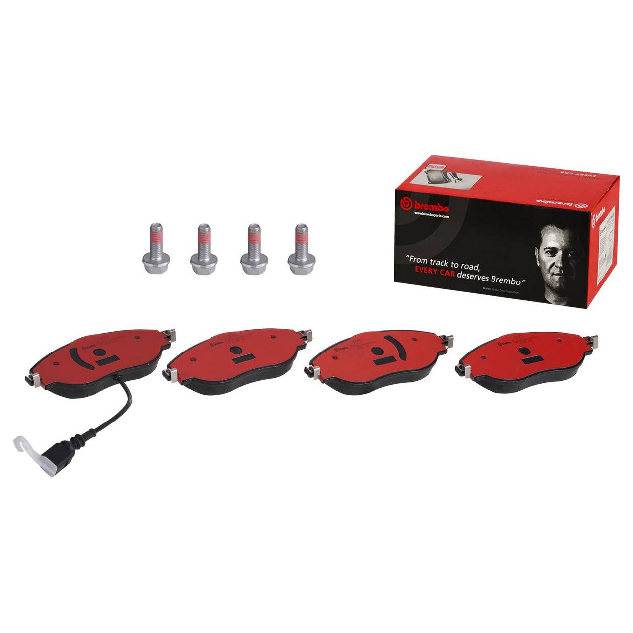 Volkswagen Disc Brake Pad Set Front (Ceramic) 3C0698151H Brembo