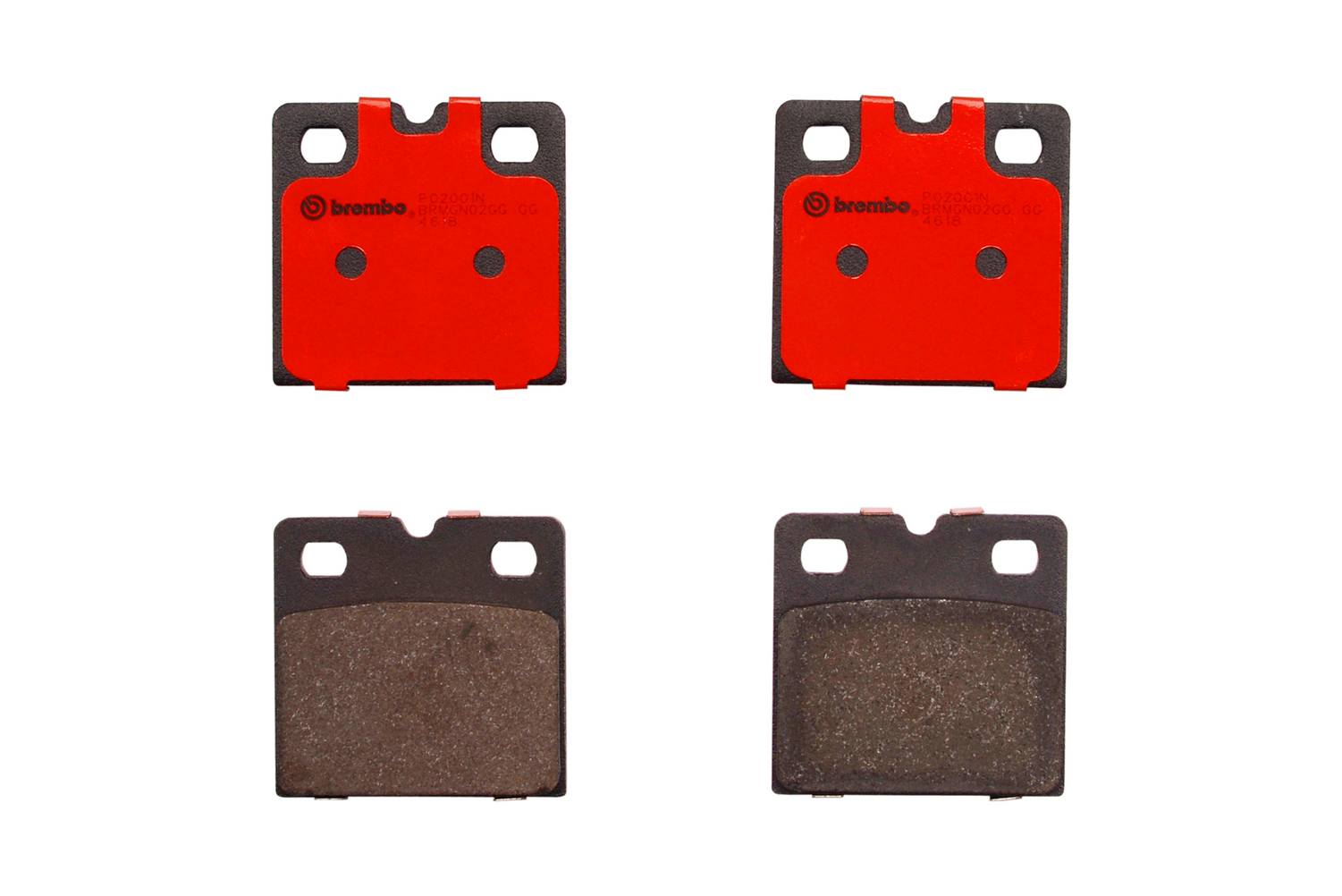 Audi Jaguar Acura Disc Brake Pad Set - Rear (Ceramic) 4S0698451M Brembo