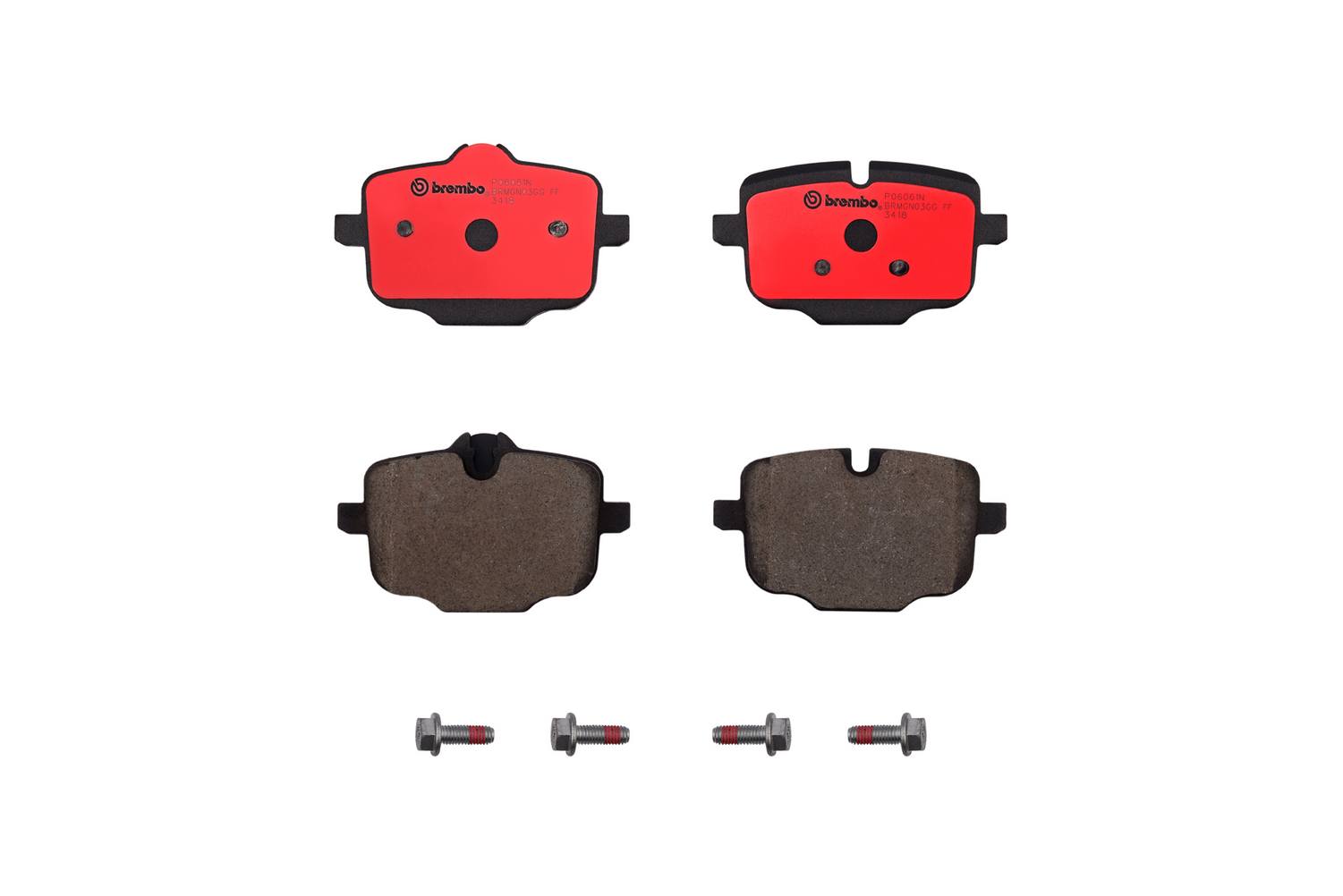 BMW Disc Brake Pad Set - Rear (Ceramic) 34216857805 Brembo