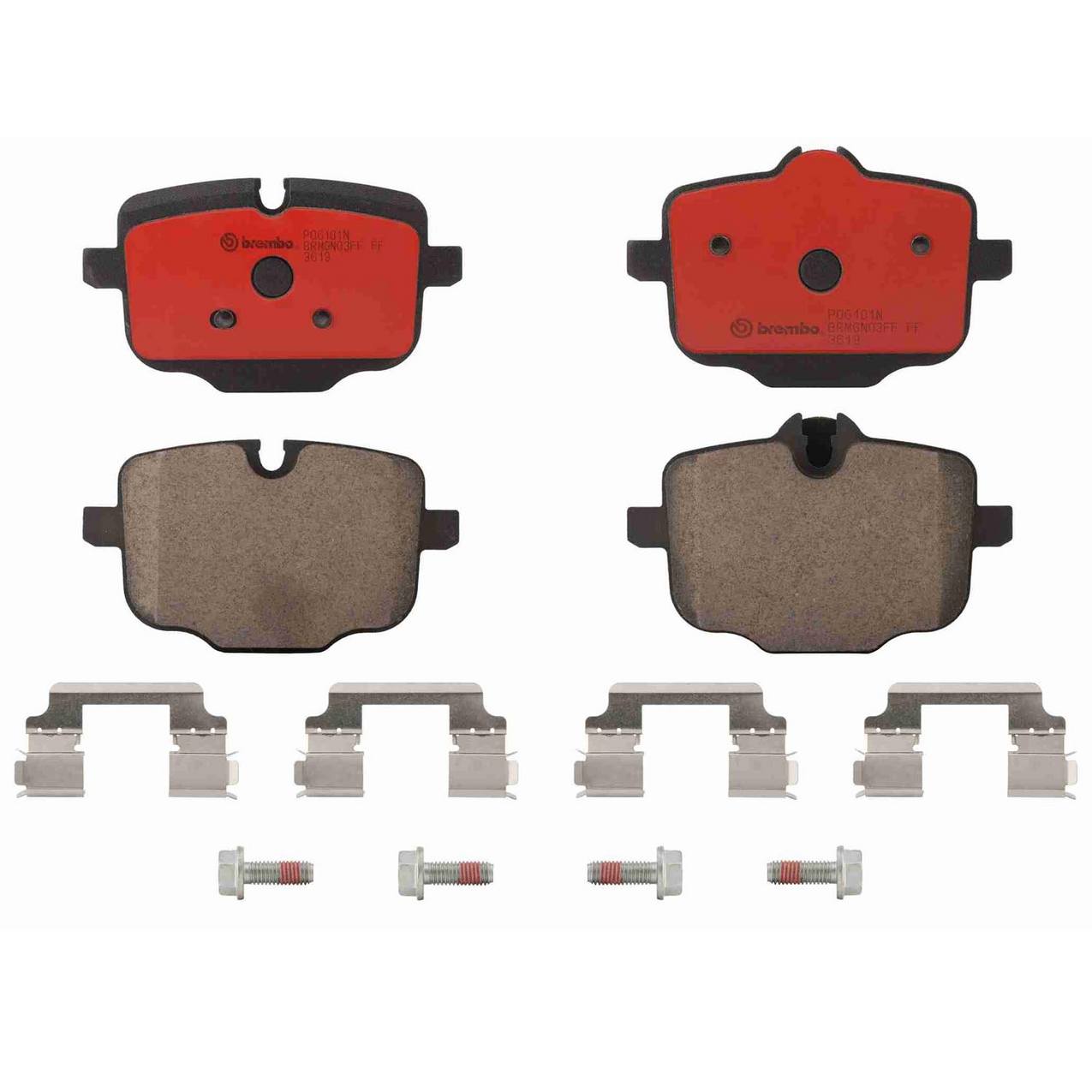 BMW Disc Brake Pad Set - Rear (Ceramic) 34216896976 Brembo