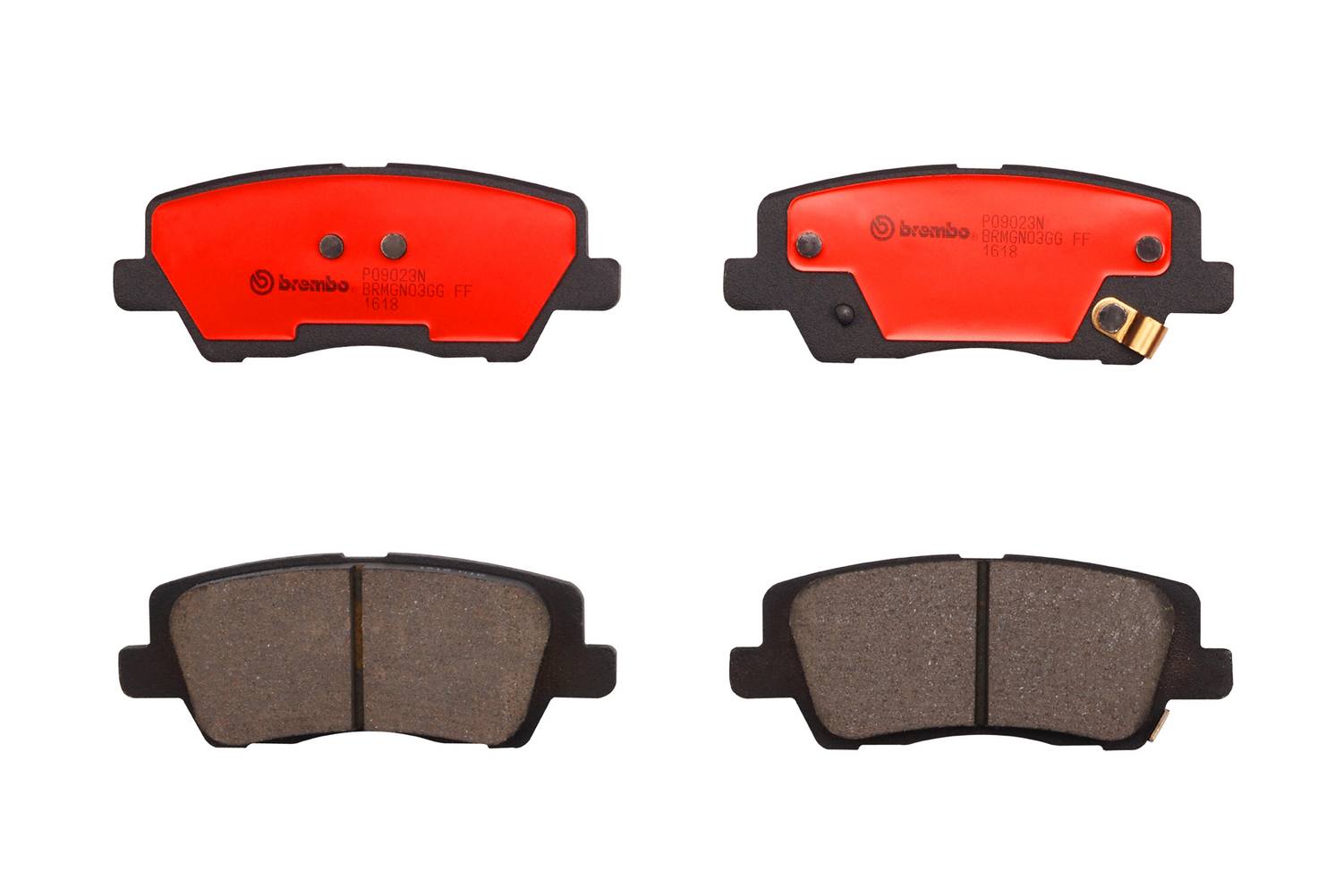 Cadillac Disc Brake Pad Set - Rear (Ceramic) 23316762 Brembo