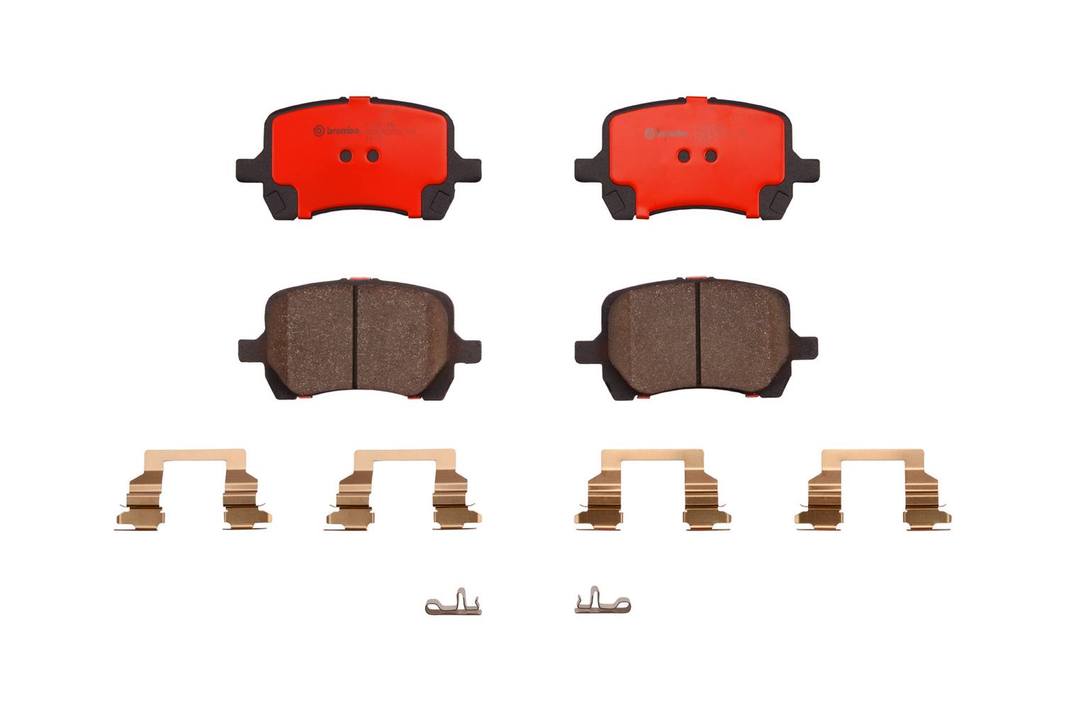 Chevrolet Pontiac Saturn Disc Brake Pad Set - Front (Ceramic) 25809846 Brembo