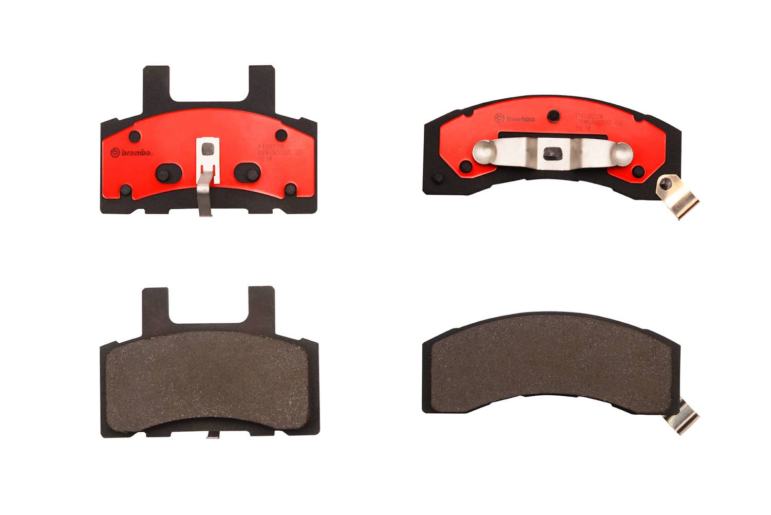 Dodge Chevrolet GMC Disc Brake Pad Set - Front (Ceramic) 19152634 Brembo