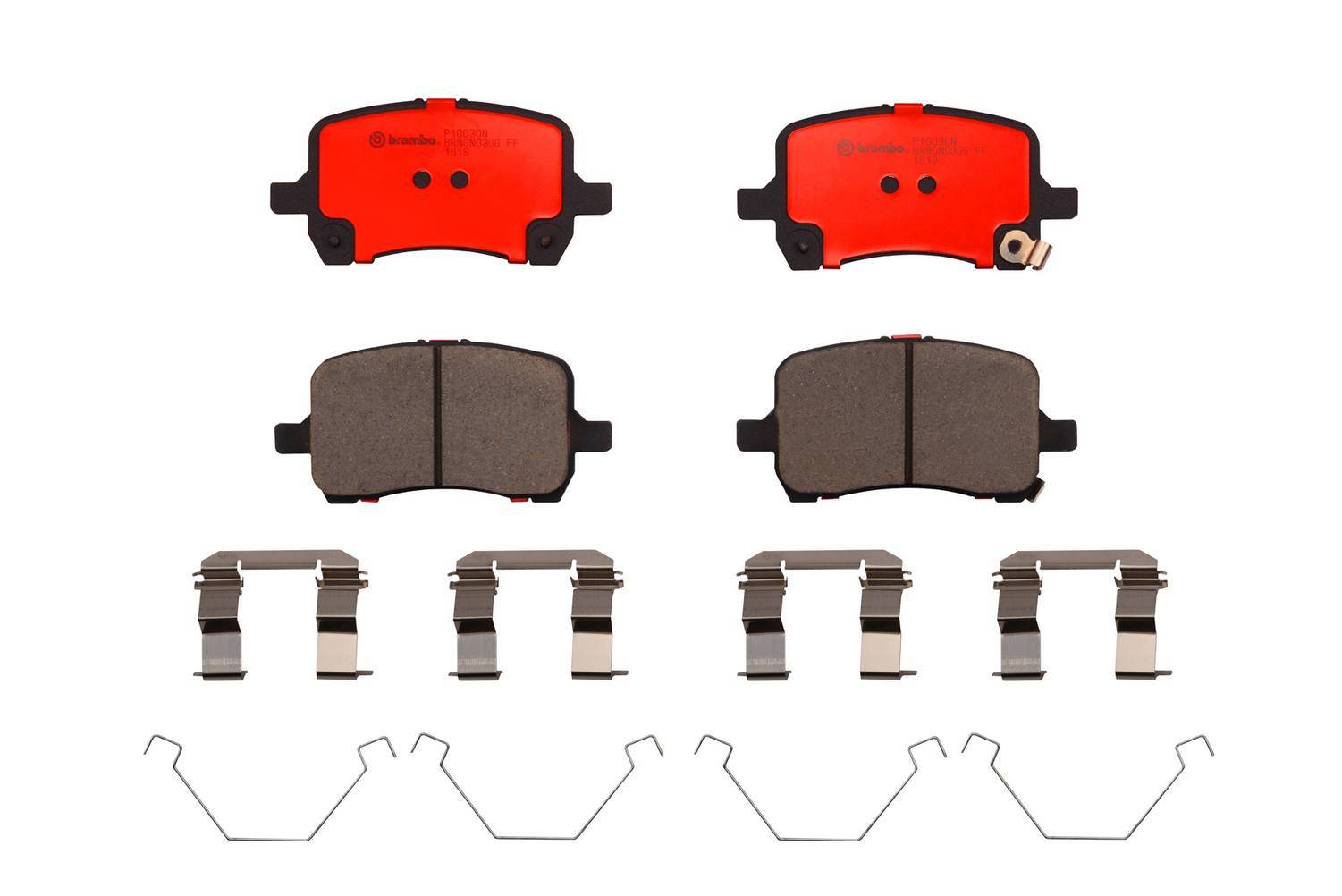 Chevrolet Pontiac Saturn Disc Brake Pad Set - Front (Ceramic) 22731037 Brembo