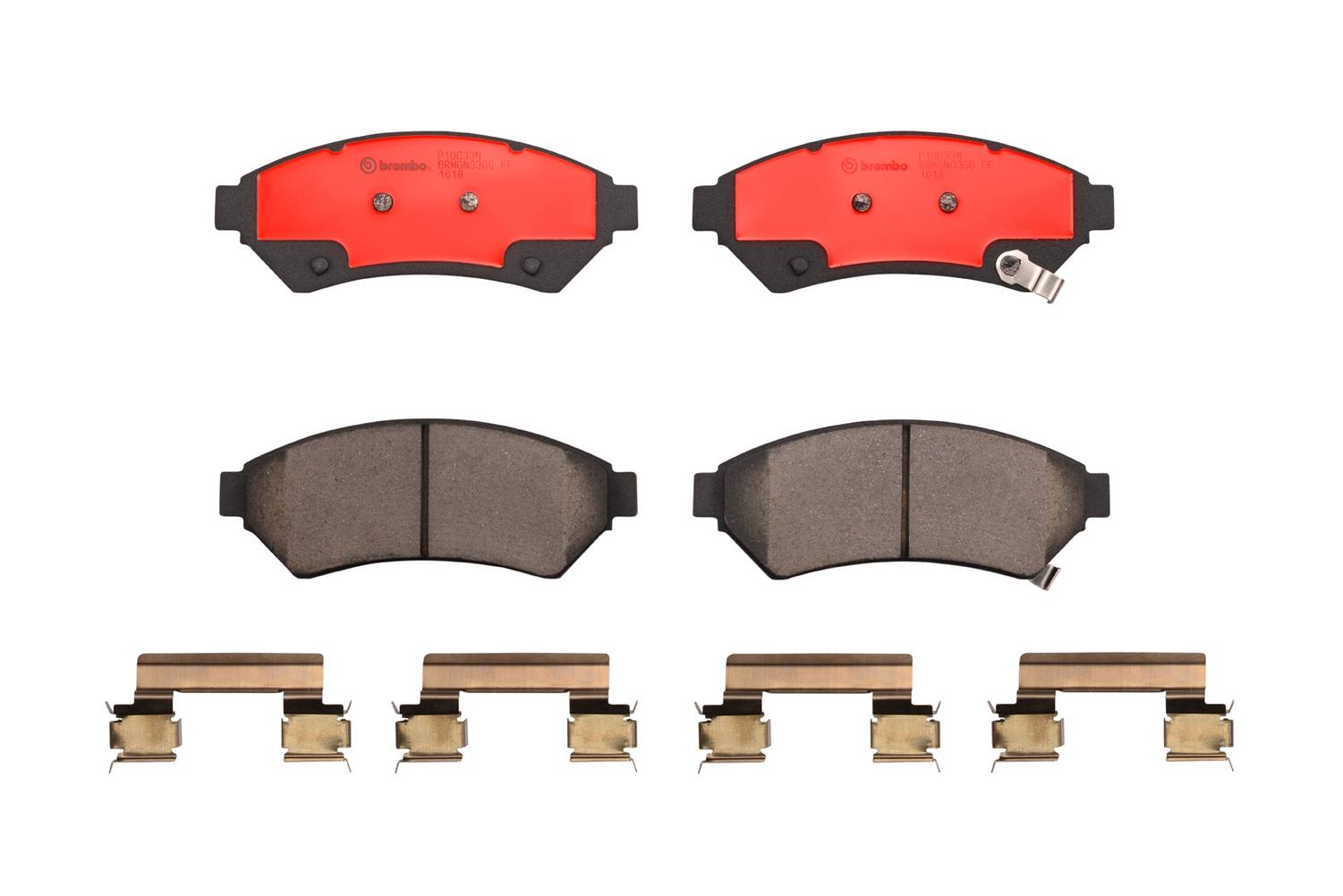 Buick Chevrolet Pontiac Disc Brake Pad Set - Front (Ceramic) 88967257 Brembo