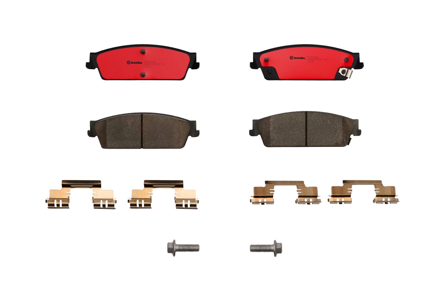 Cadillac Chevrolet GMC Disc Brake Pad Set - Rear (Ceramic) 25949454 Brembo