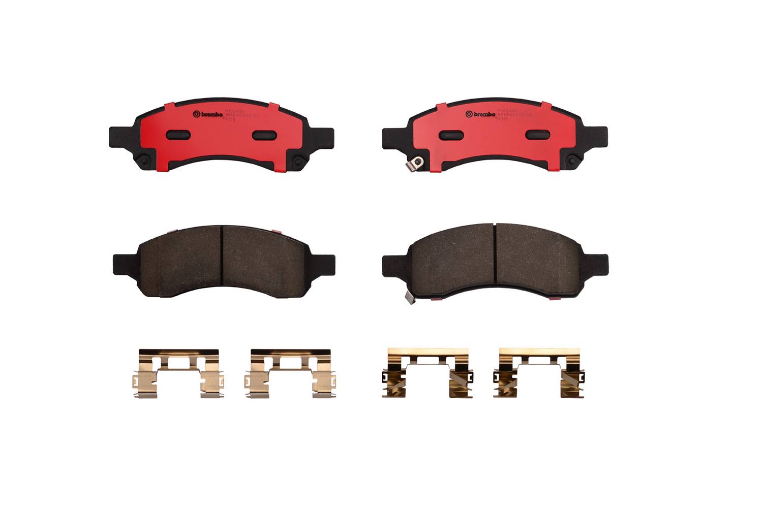 Buick Chevrolet Saab Disc Brake Pad Set - Front (Ceramic) 19178358 Brembo